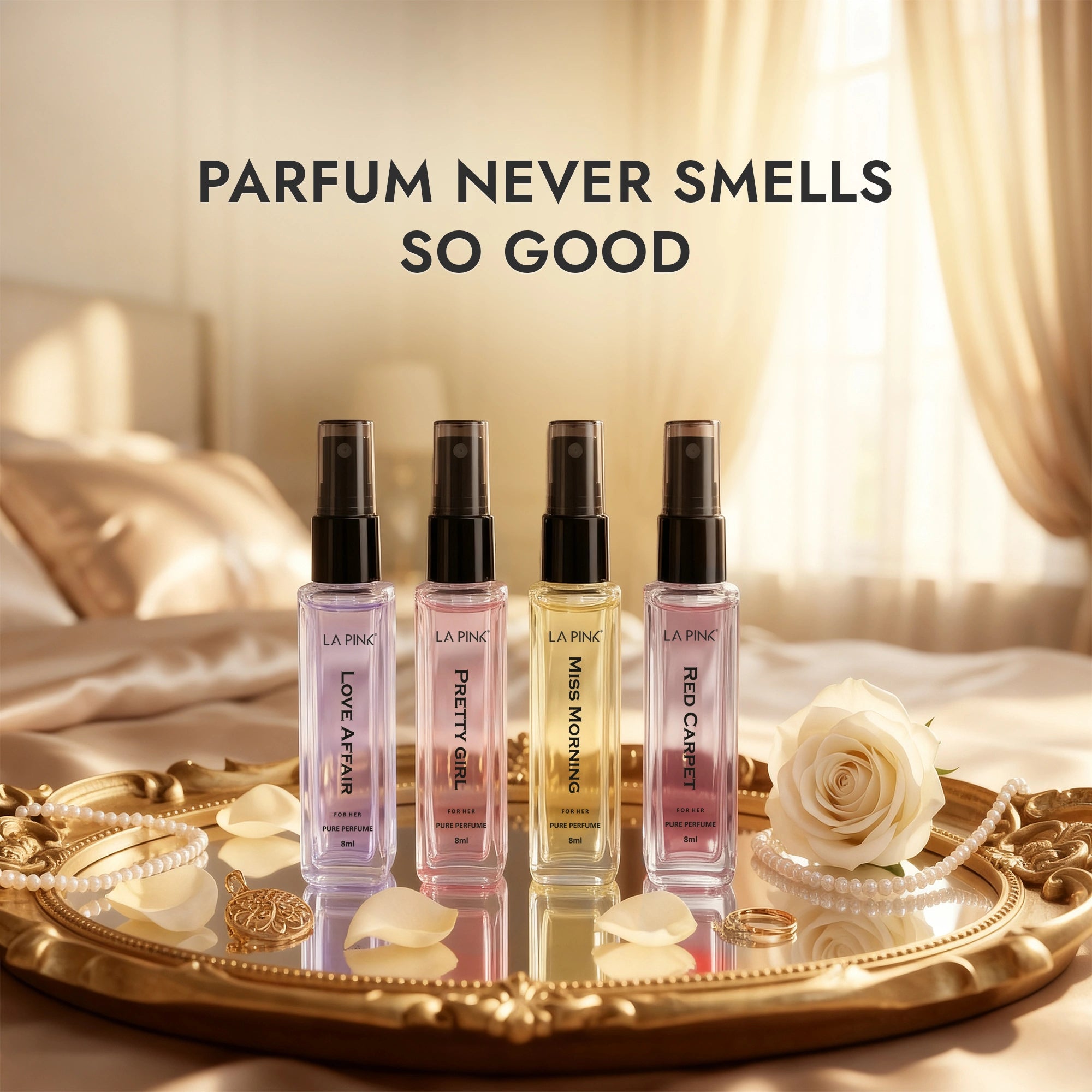 Women Gift Pack Pure Parfum (8ml x 4 Pcs)