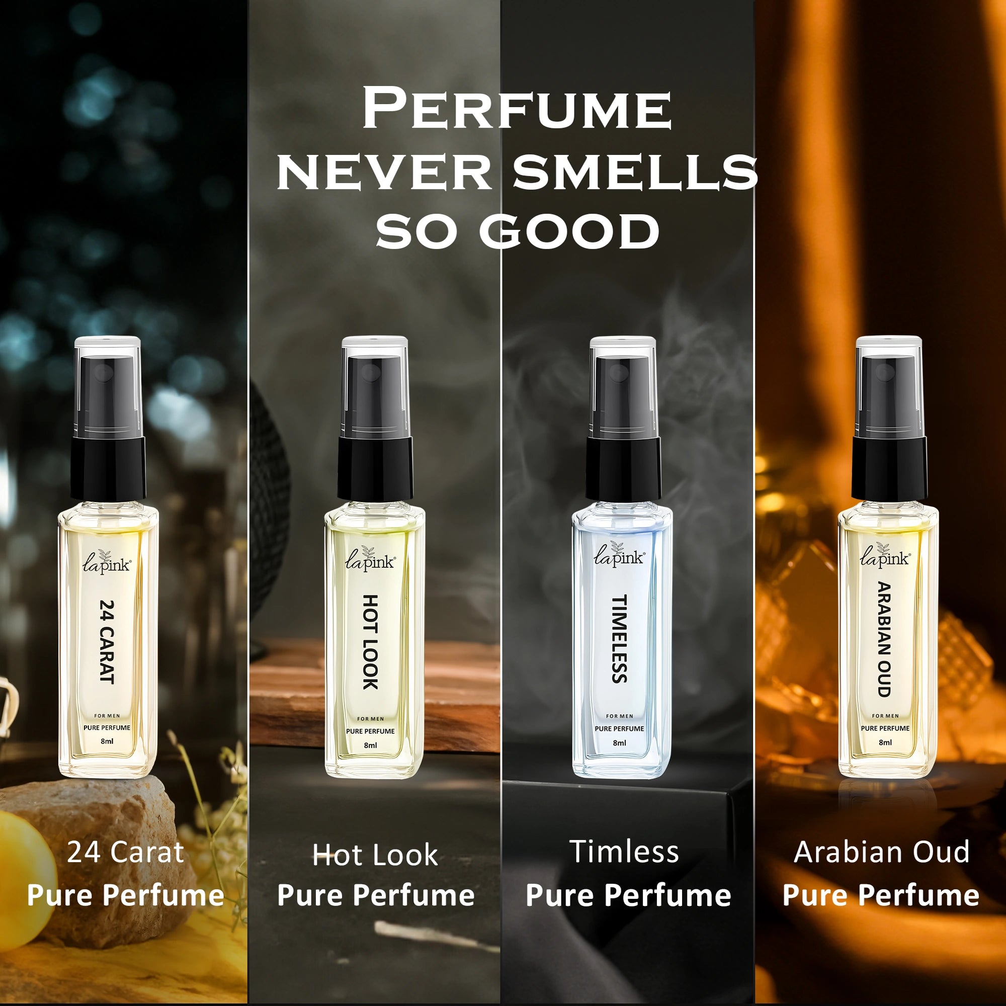 24 Carat French Luxury Pure Perfume for Men - 8ml