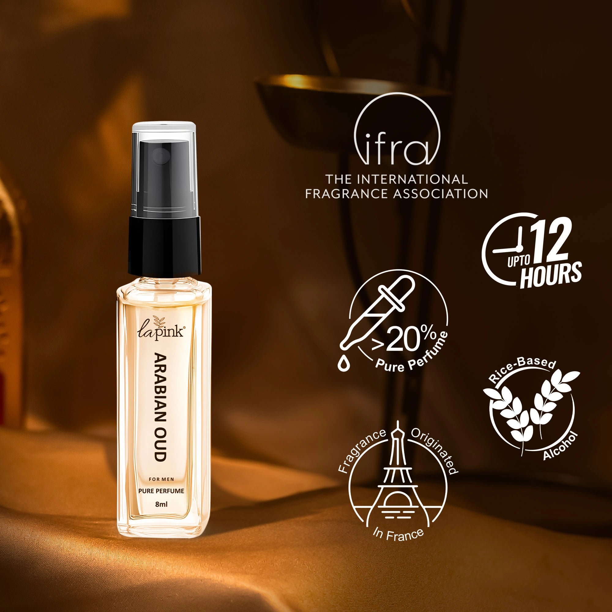 Arabian Oud French Luxury Pure Perfume for Men