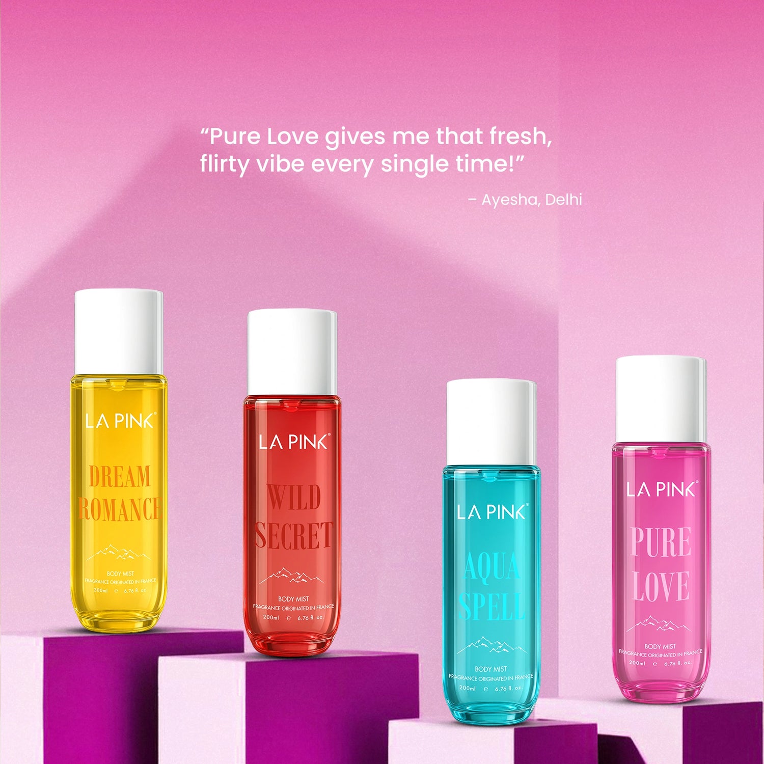 La Pink Body Mist Pure Love 200 ML
