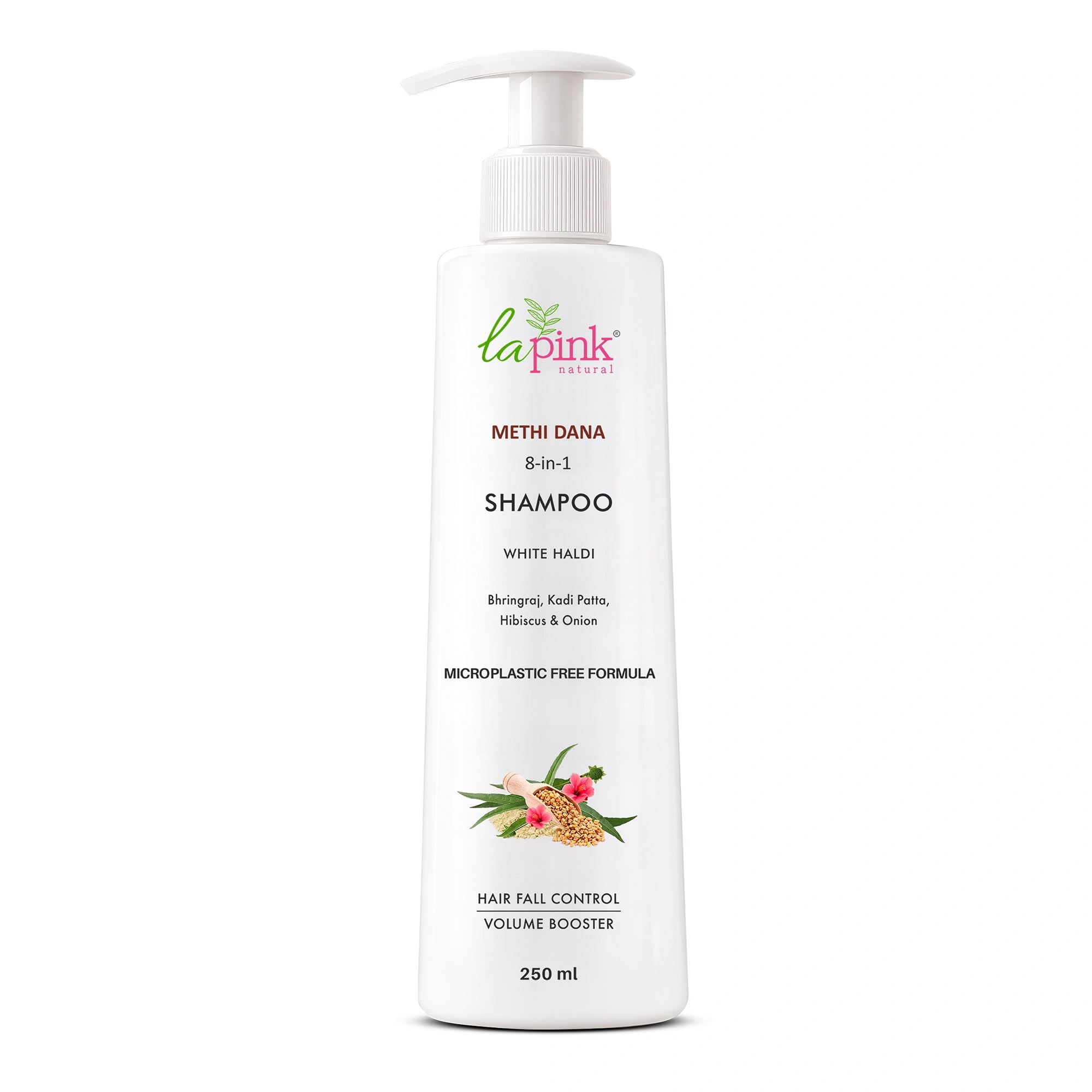 Control Hairfall & Boost Volume with Methi Dana 8-in-1 Shampoo