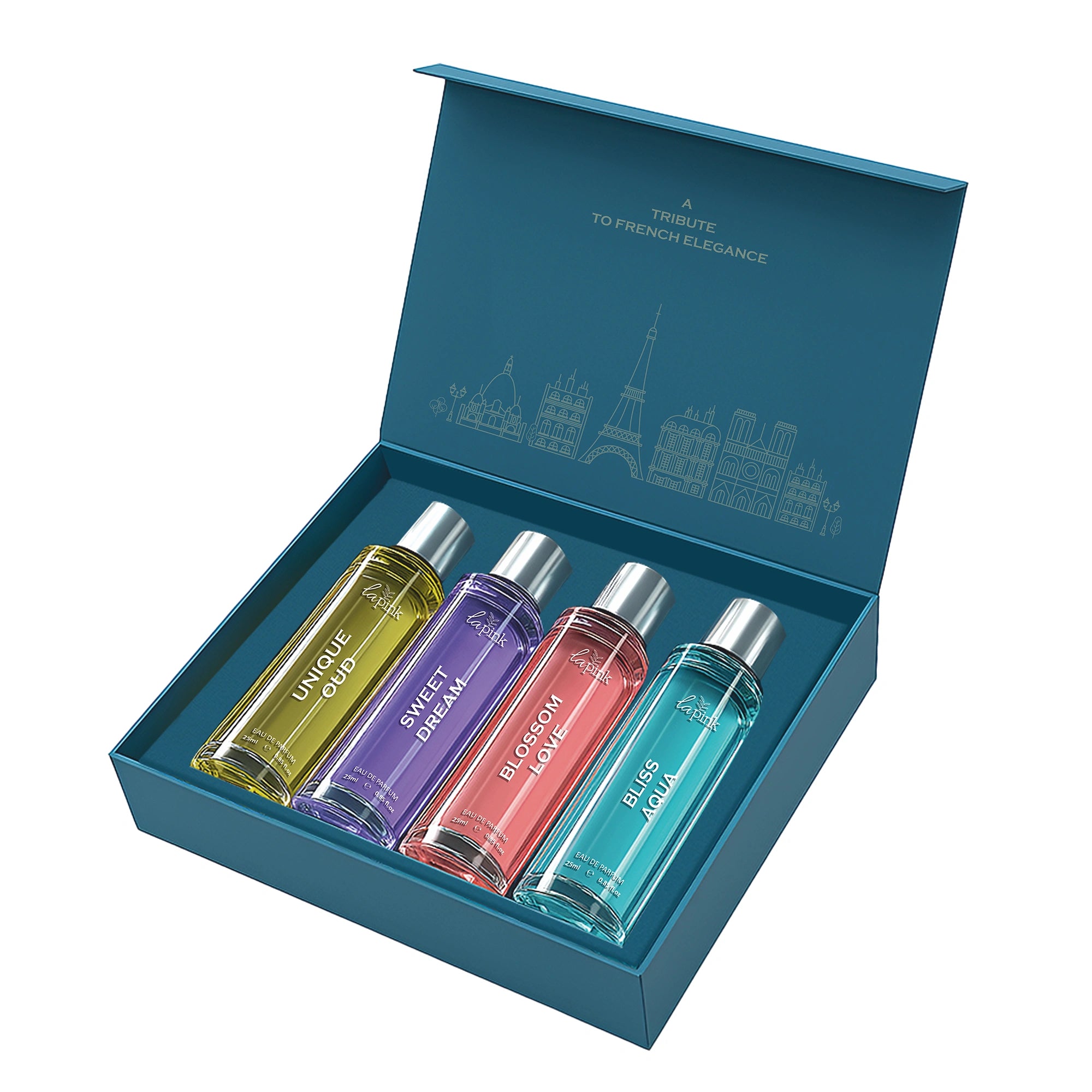 La Pink Silver Collection Unisex EDP Perfume Gift Set