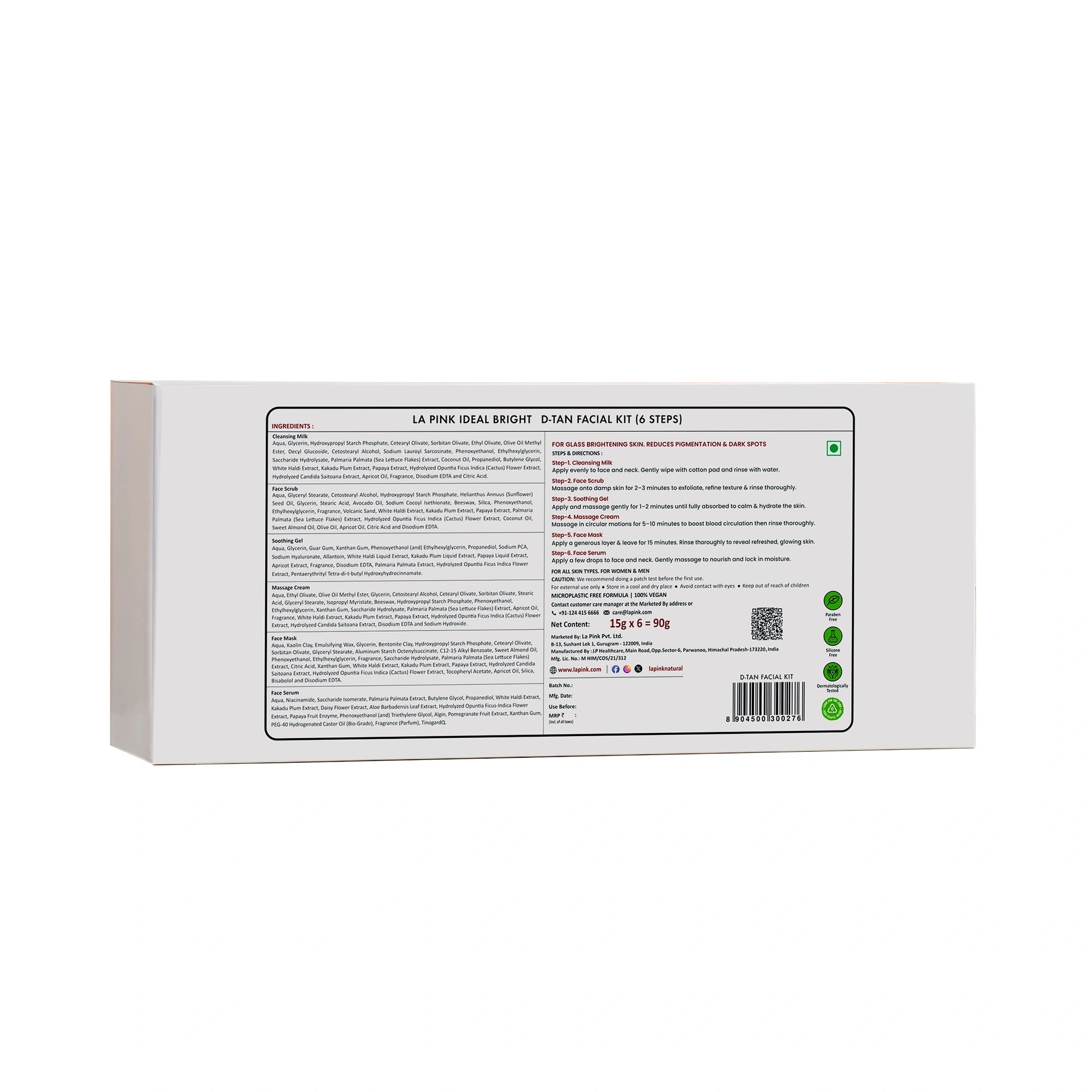 Product packaging with label on a white background