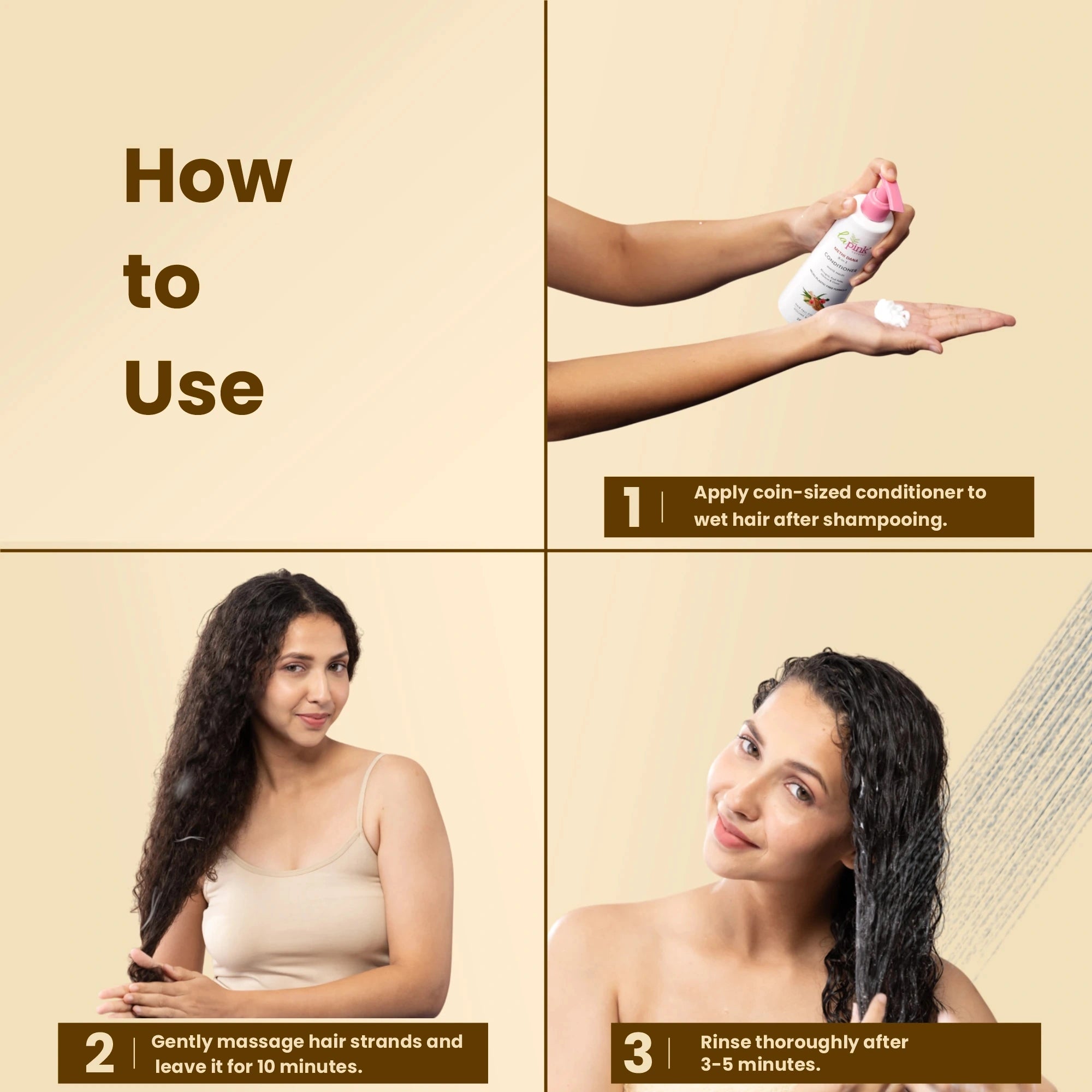 Control Hairfall & Frizz with Methi Dana 8-in-1 Conditioner