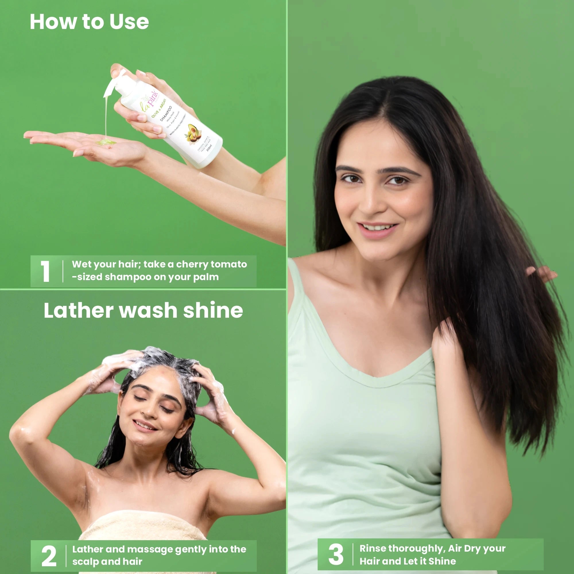 Olive & Argan Shampoo for Smooth and Shiny Hair
