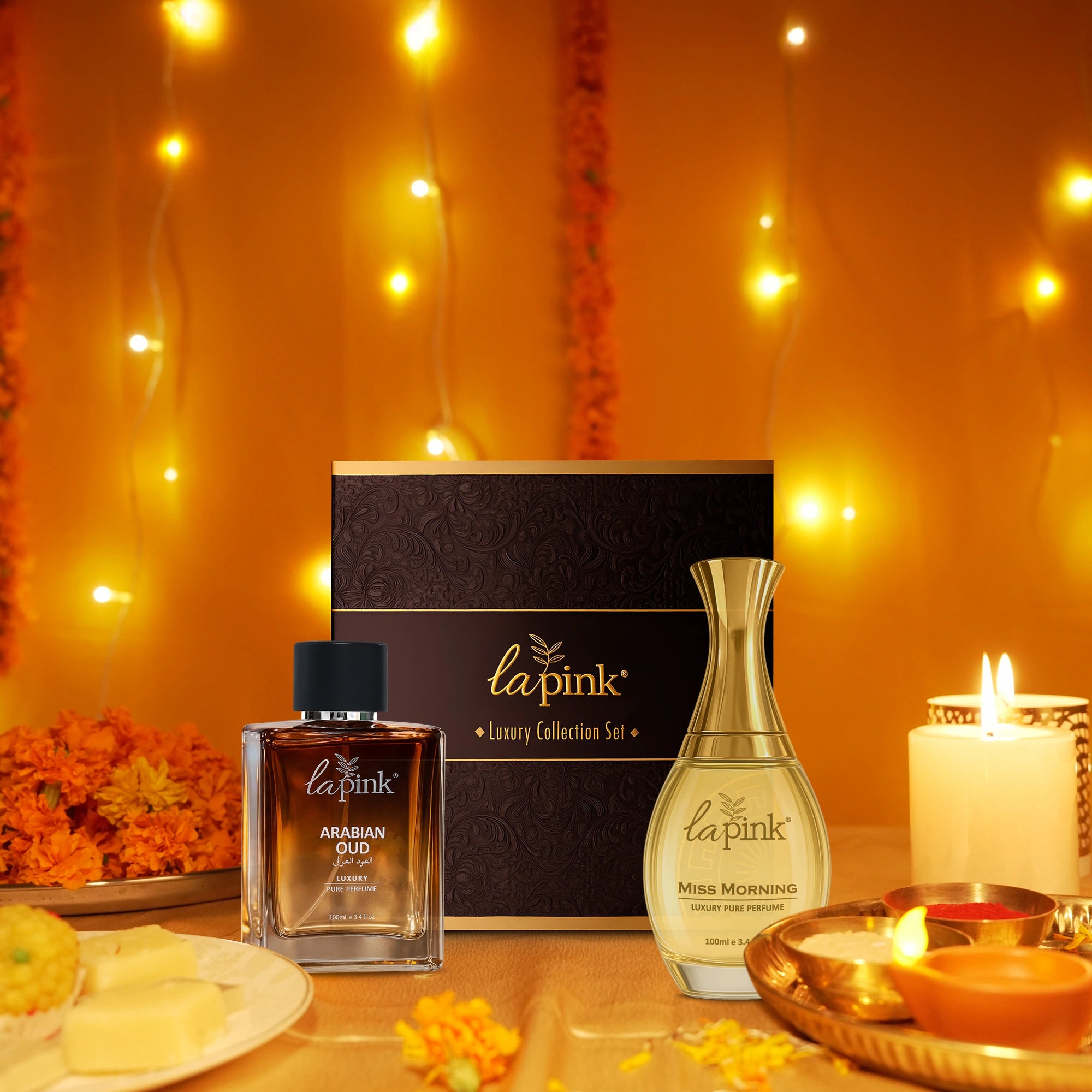 Miss Morning & Arabian Oud Pure Perfume Gift Set