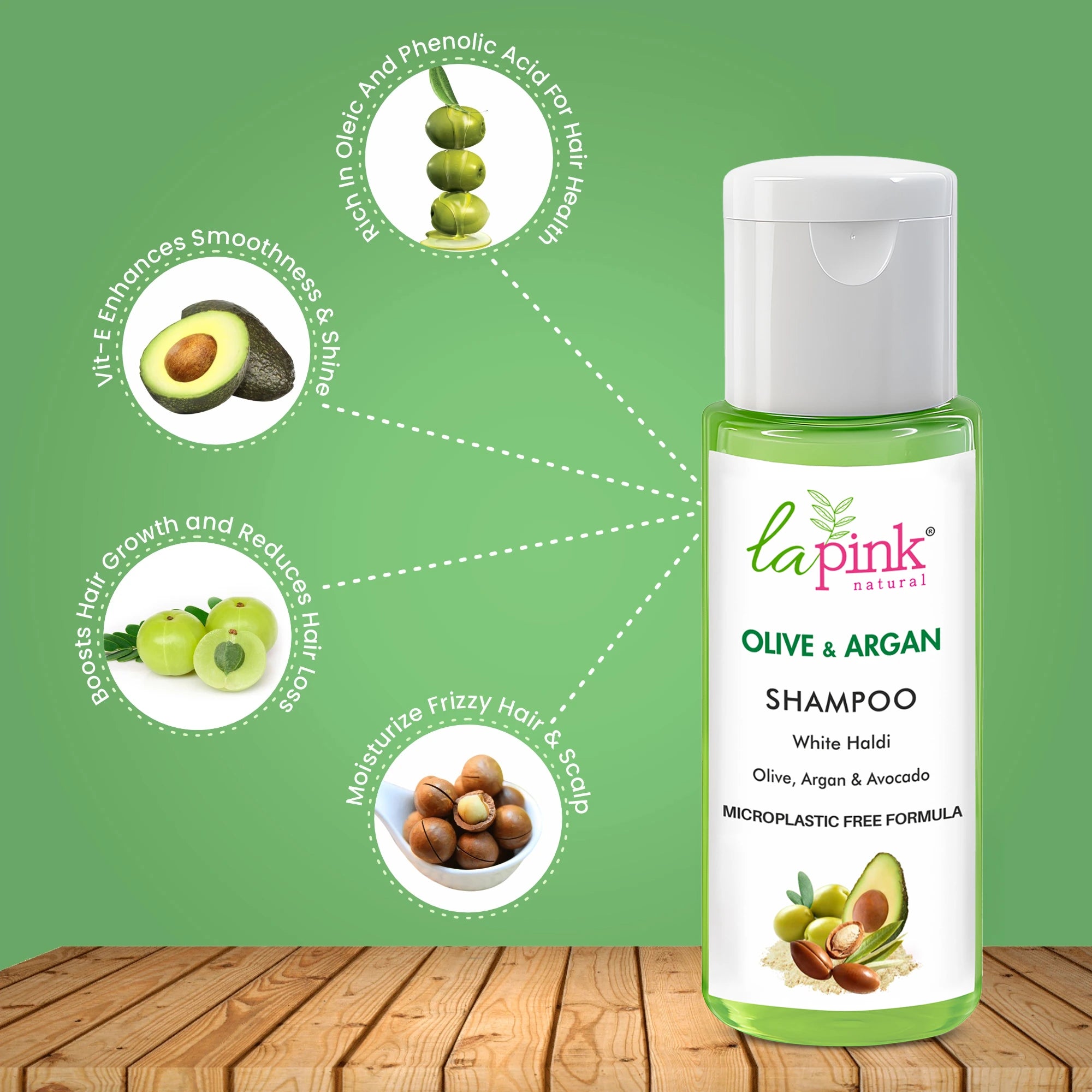 Olive & Argan Shampoo for Smooth and Shiny Hair