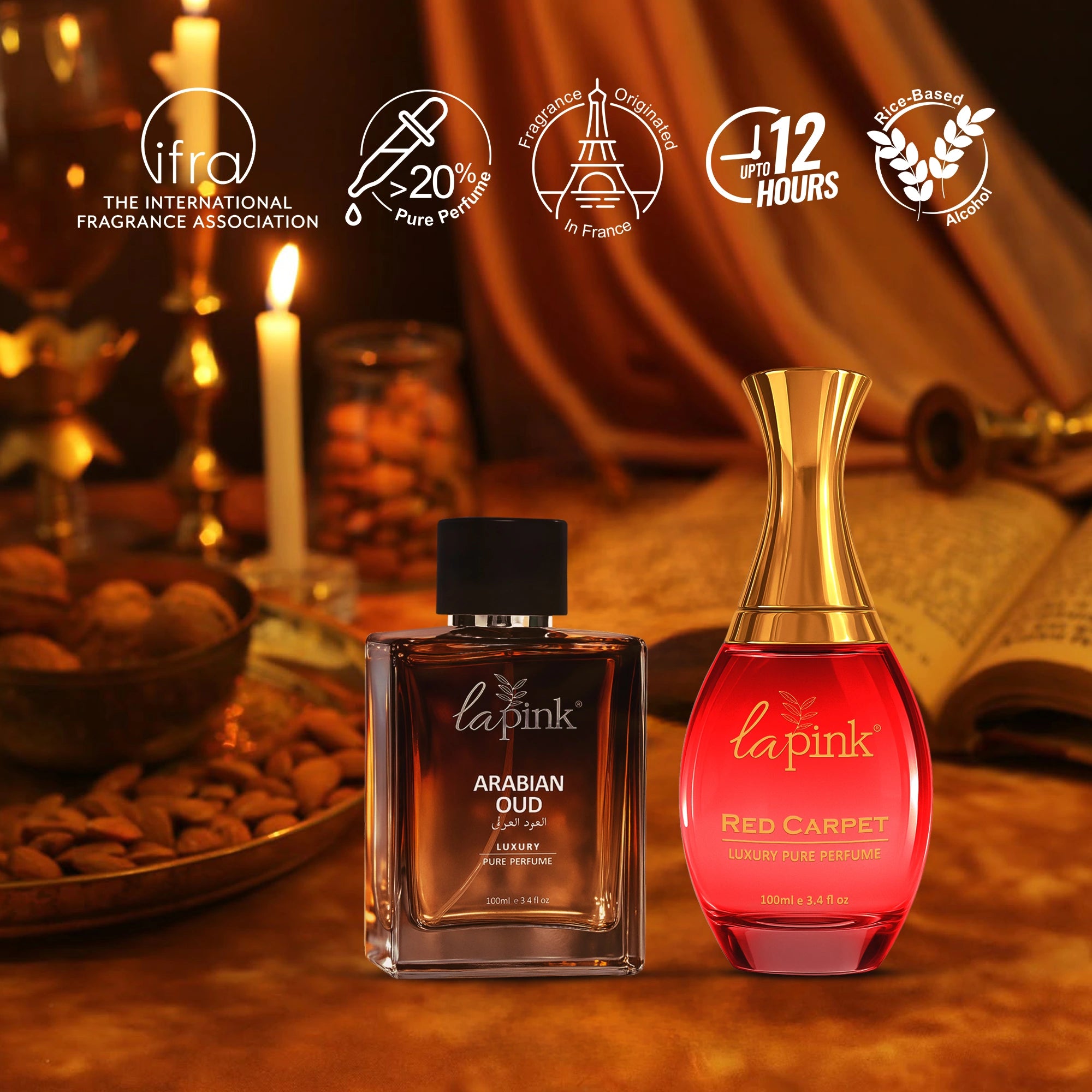 Red Carpet & Arabian Oud Pure Perfume Gift Set
