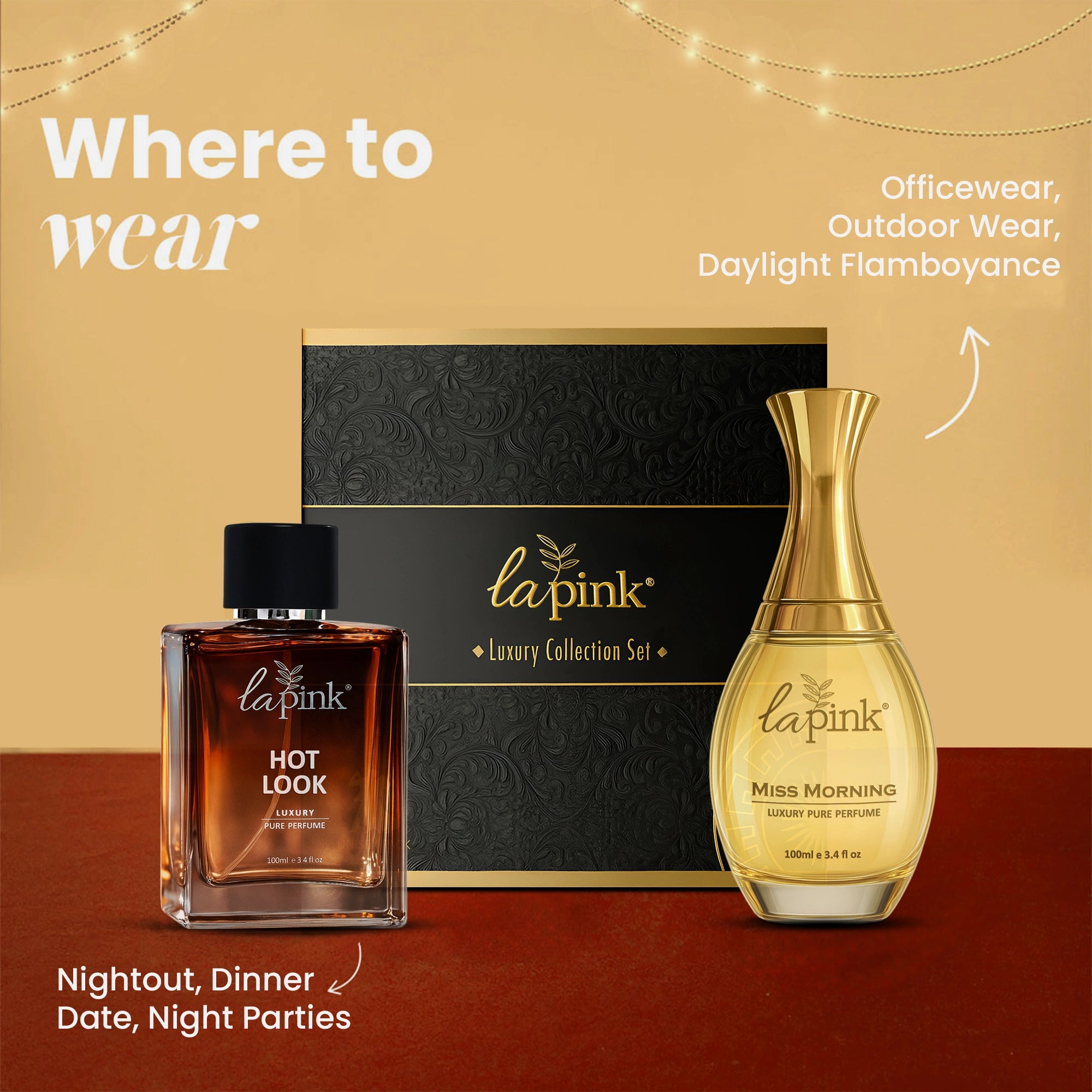 Miss Morning & Hot Look Pure Perfume Gift Set