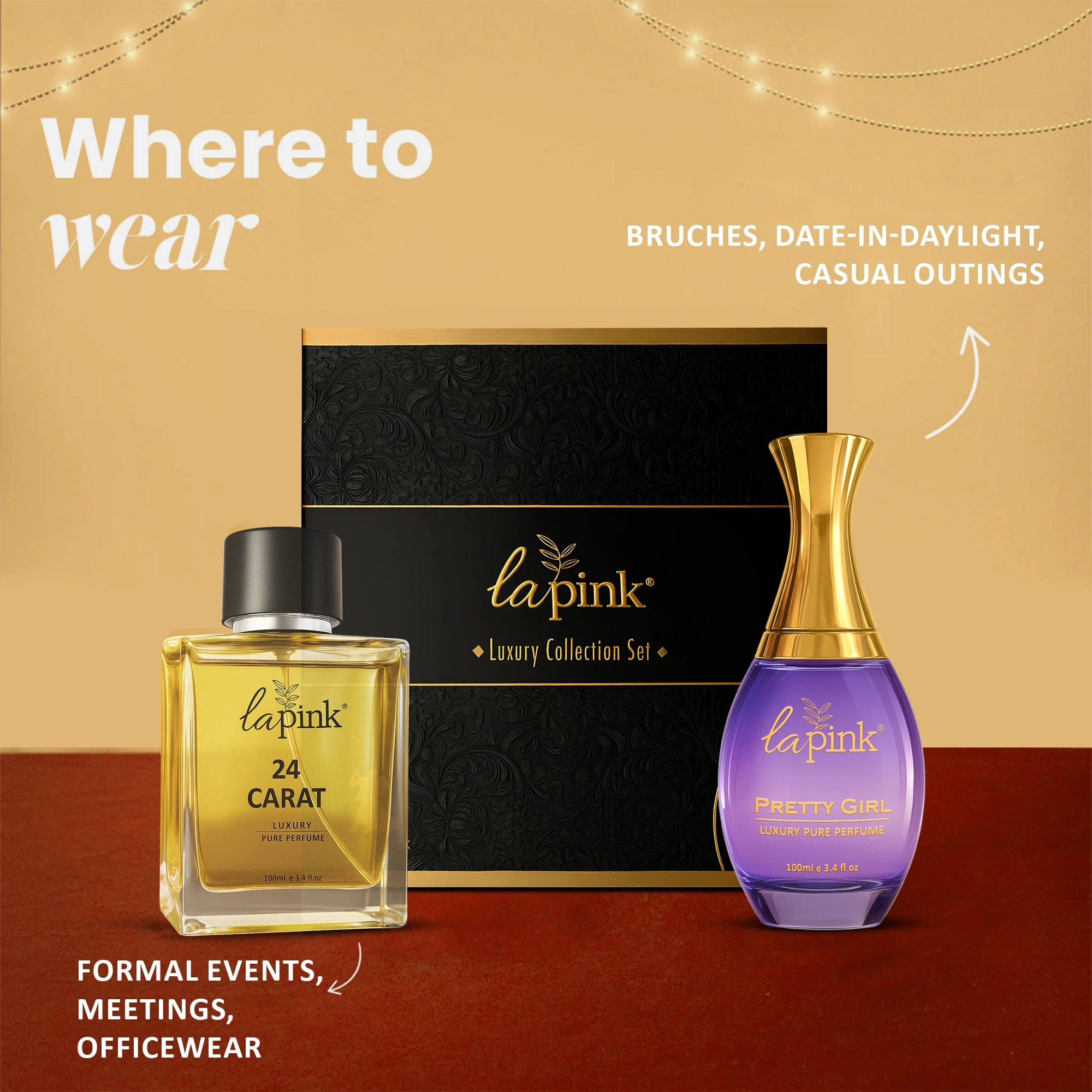 24 Carat & Pretty Girl Pure Perfume Gift Set
