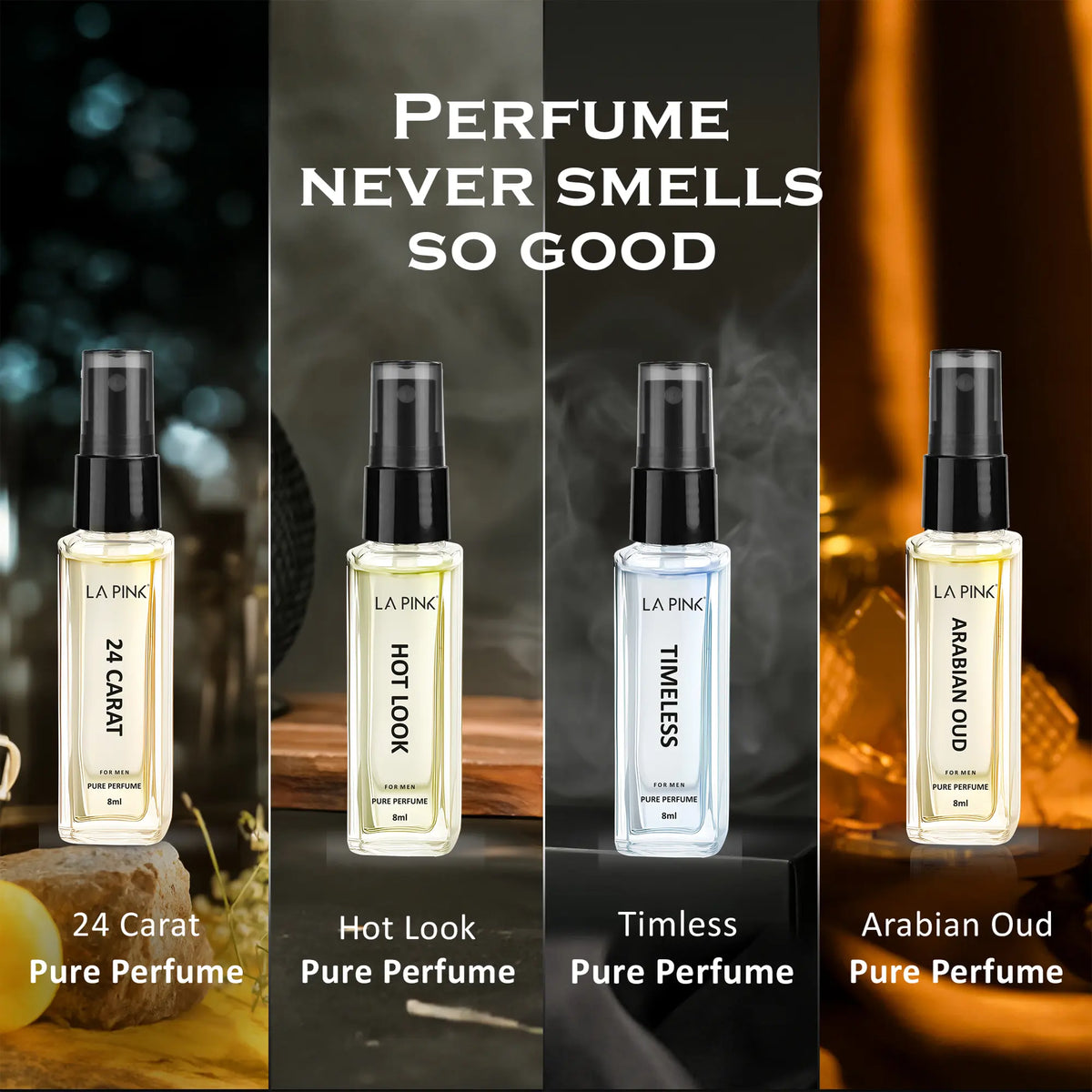 24 Carat French Luxury Pure Perfume for Men - 8ml