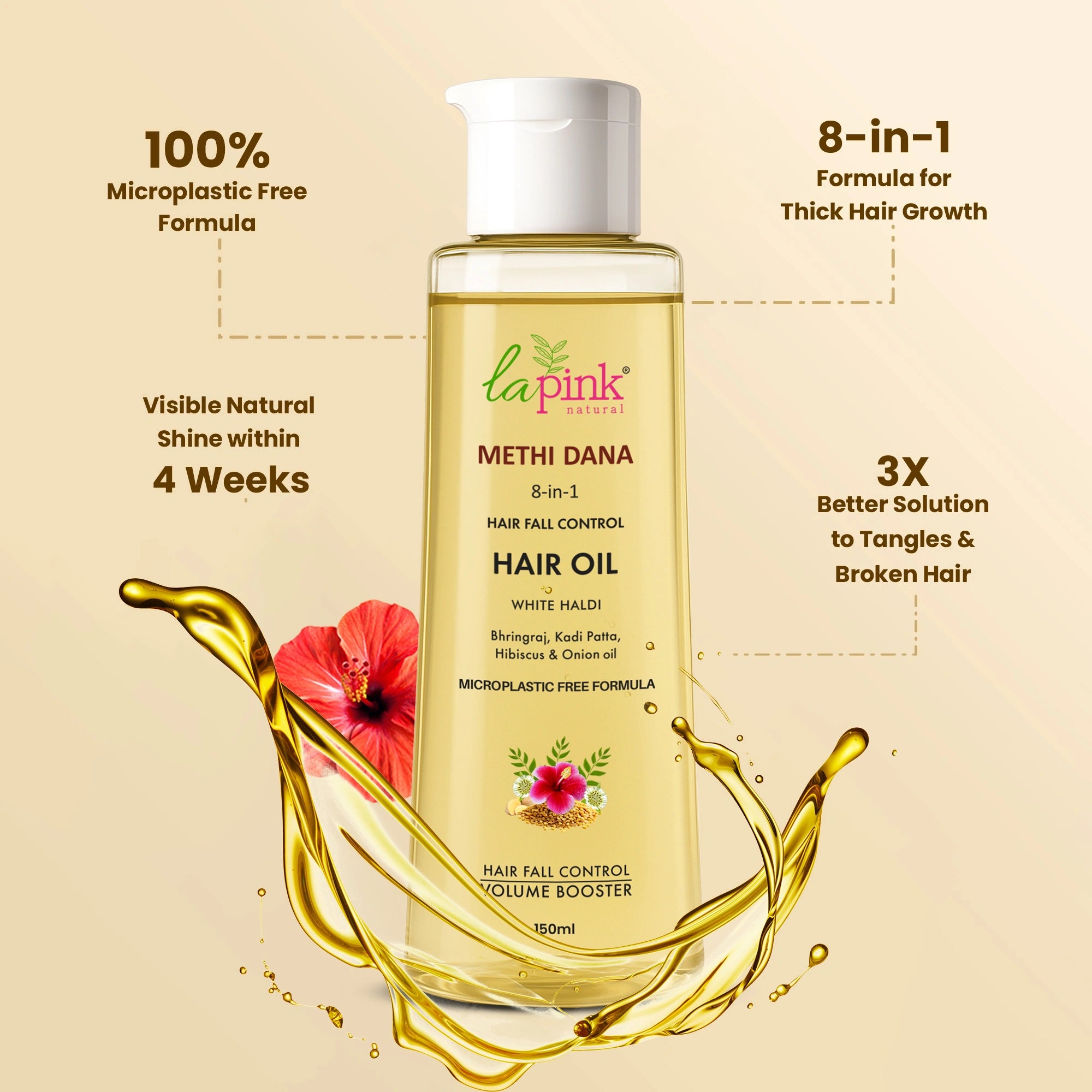 Methi Dana 8-in-1 Hair Oil For Volume Boosting