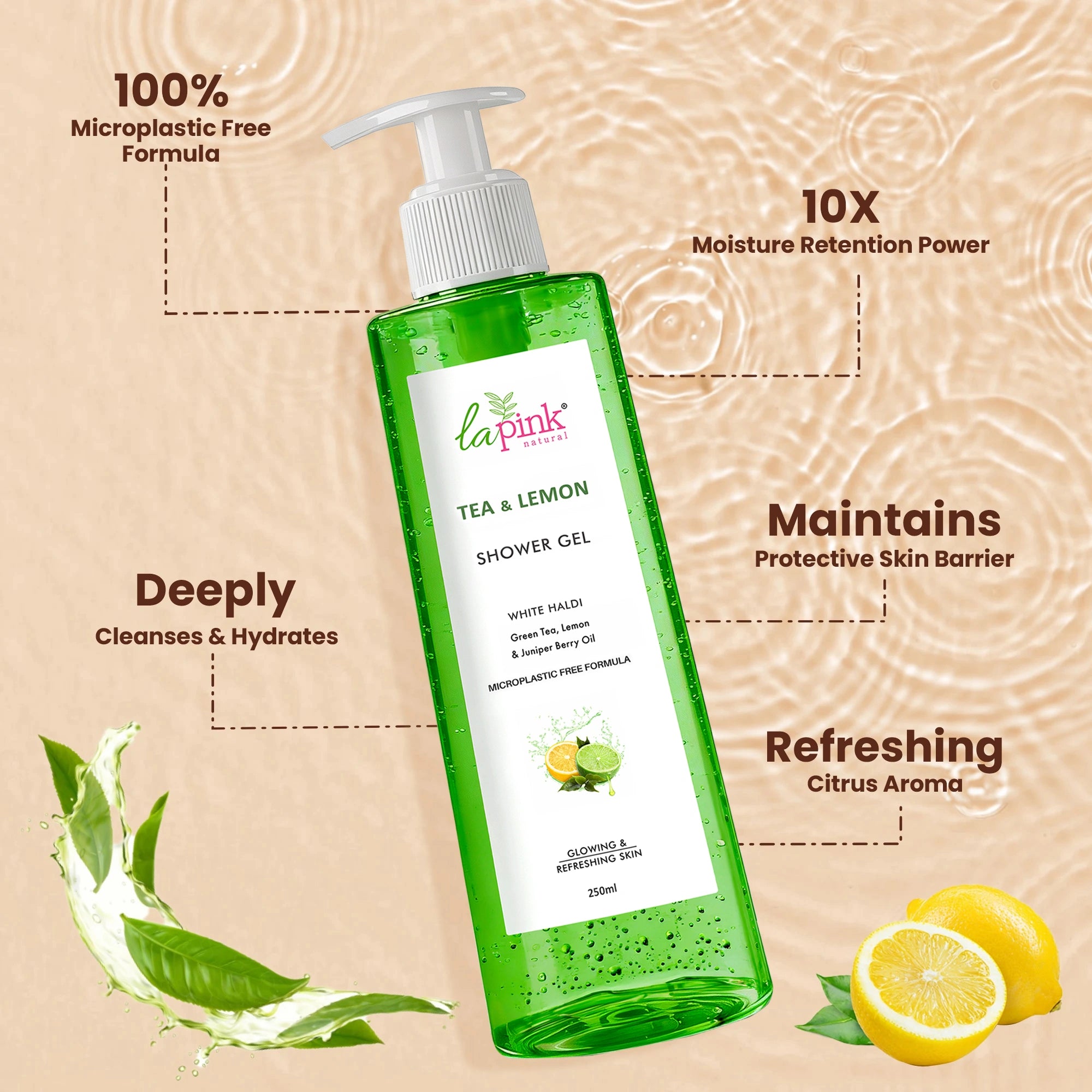 Glowing & Refreshing Skin with La Pink Tea & Lemon Shower Gel