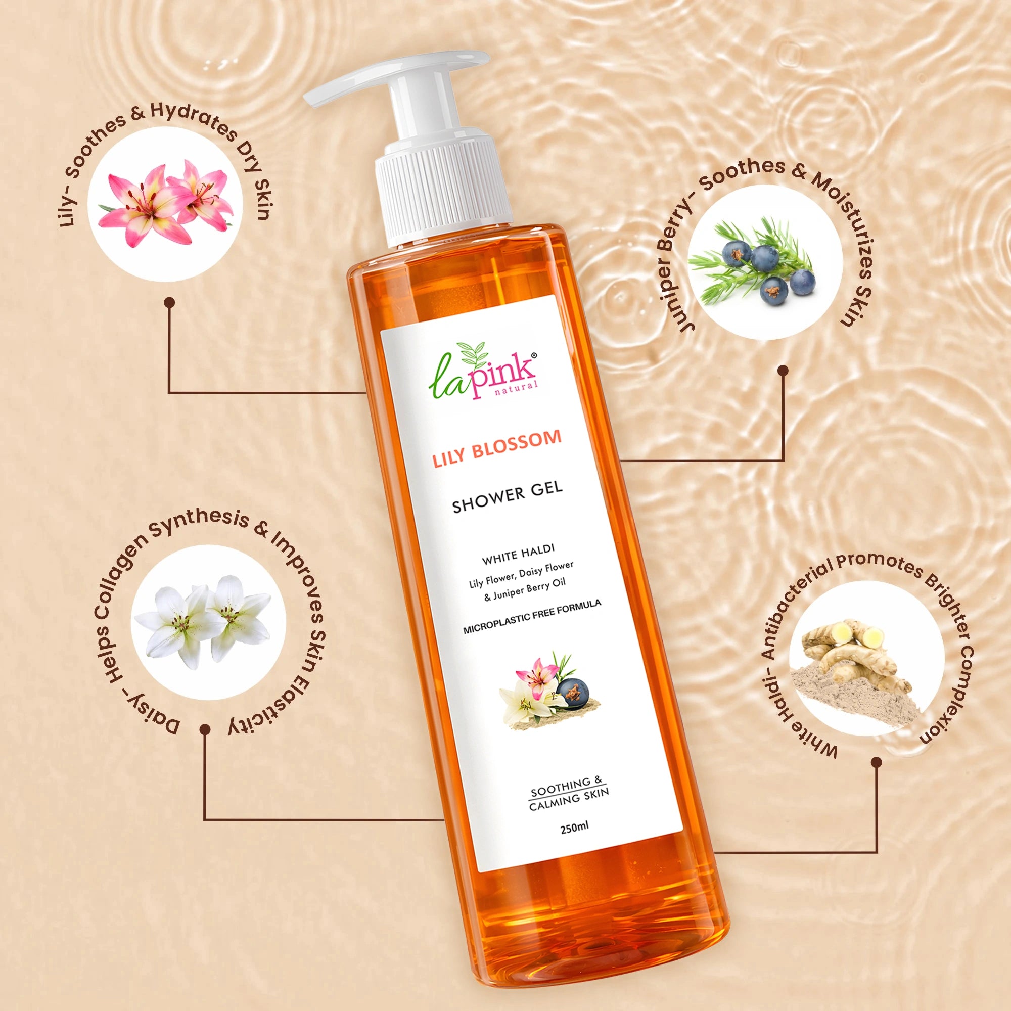Get Rid of Strawberry Arms & Legs with La Pink Lily Blossom Shower Gel