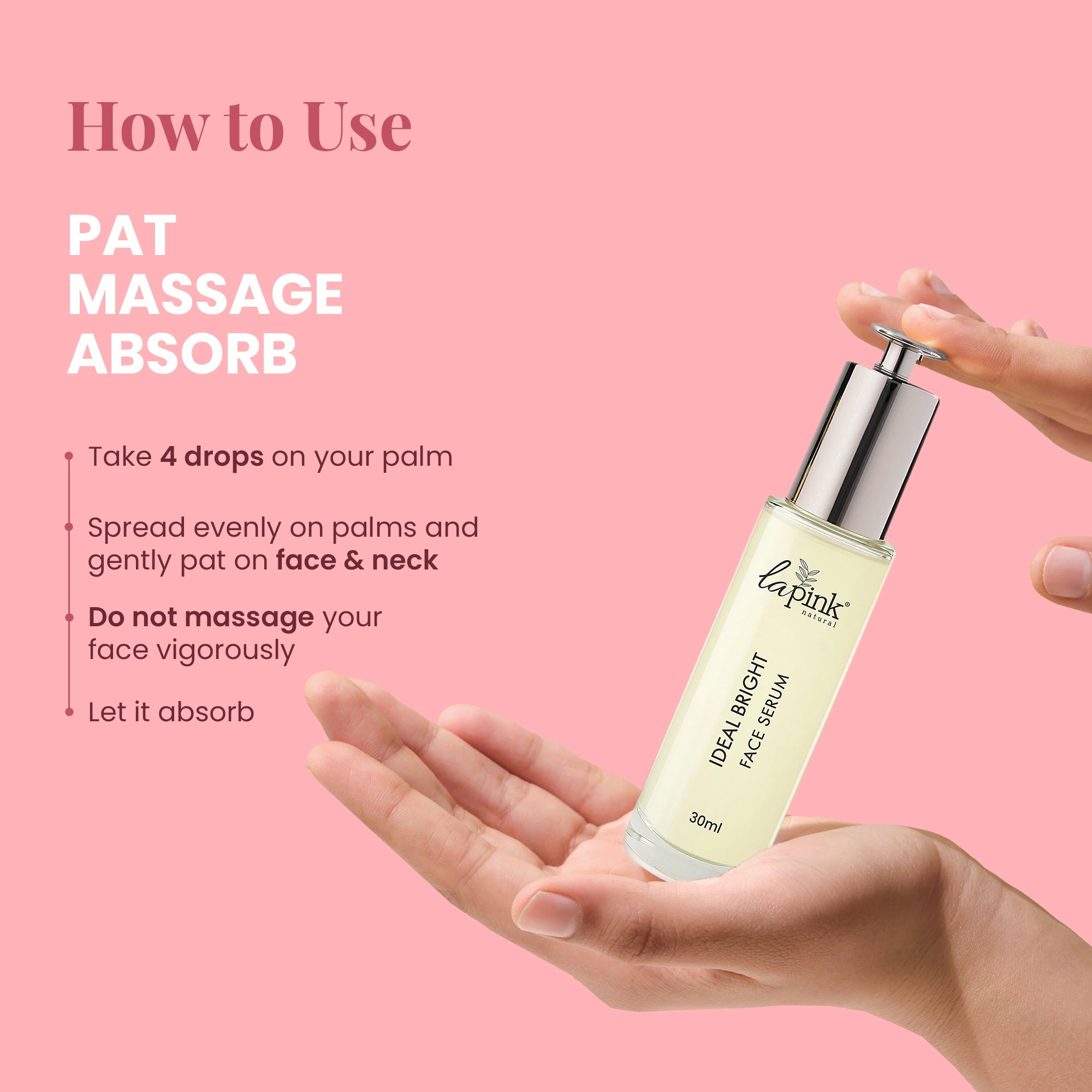 Ideal Bright Face Serum with White Haldi & Sea Lettuce flakes for Brightened Glass Skin