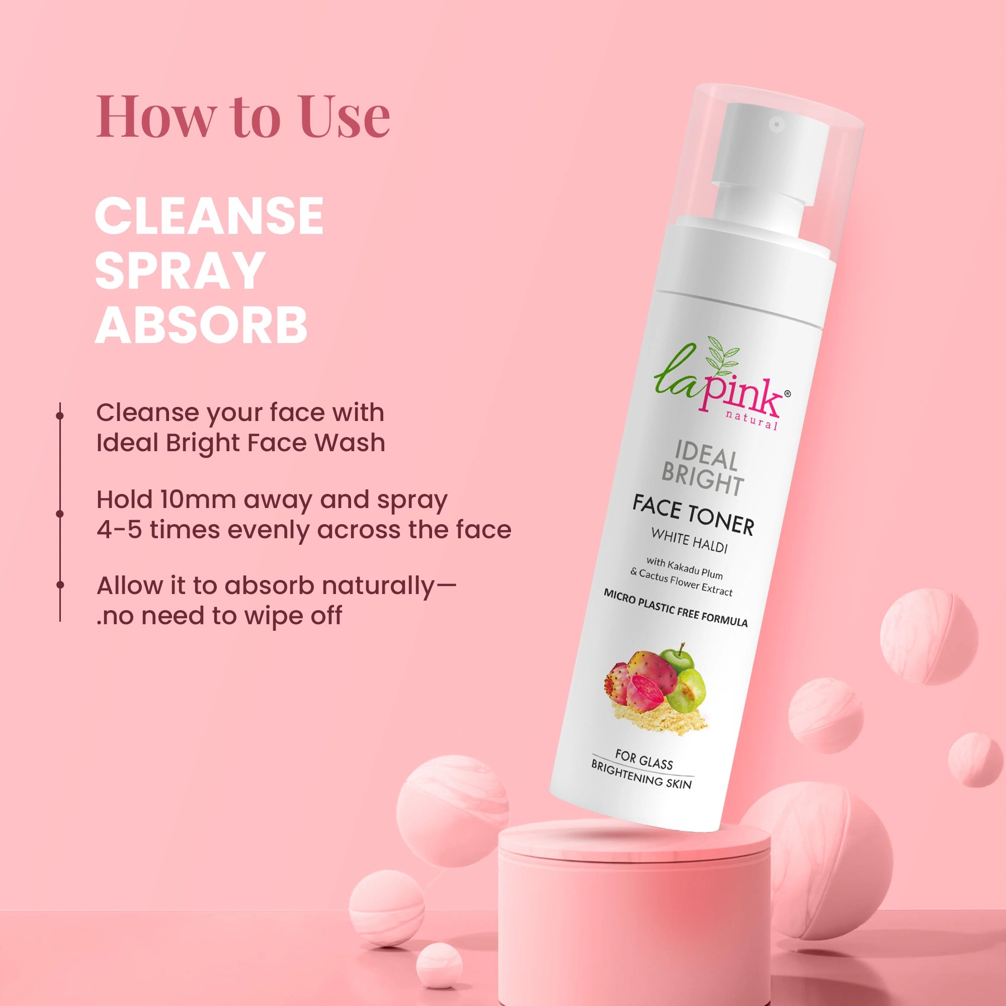 Alcohol-Free Ideal Bright Face Toner for Bright & Glowing Skin