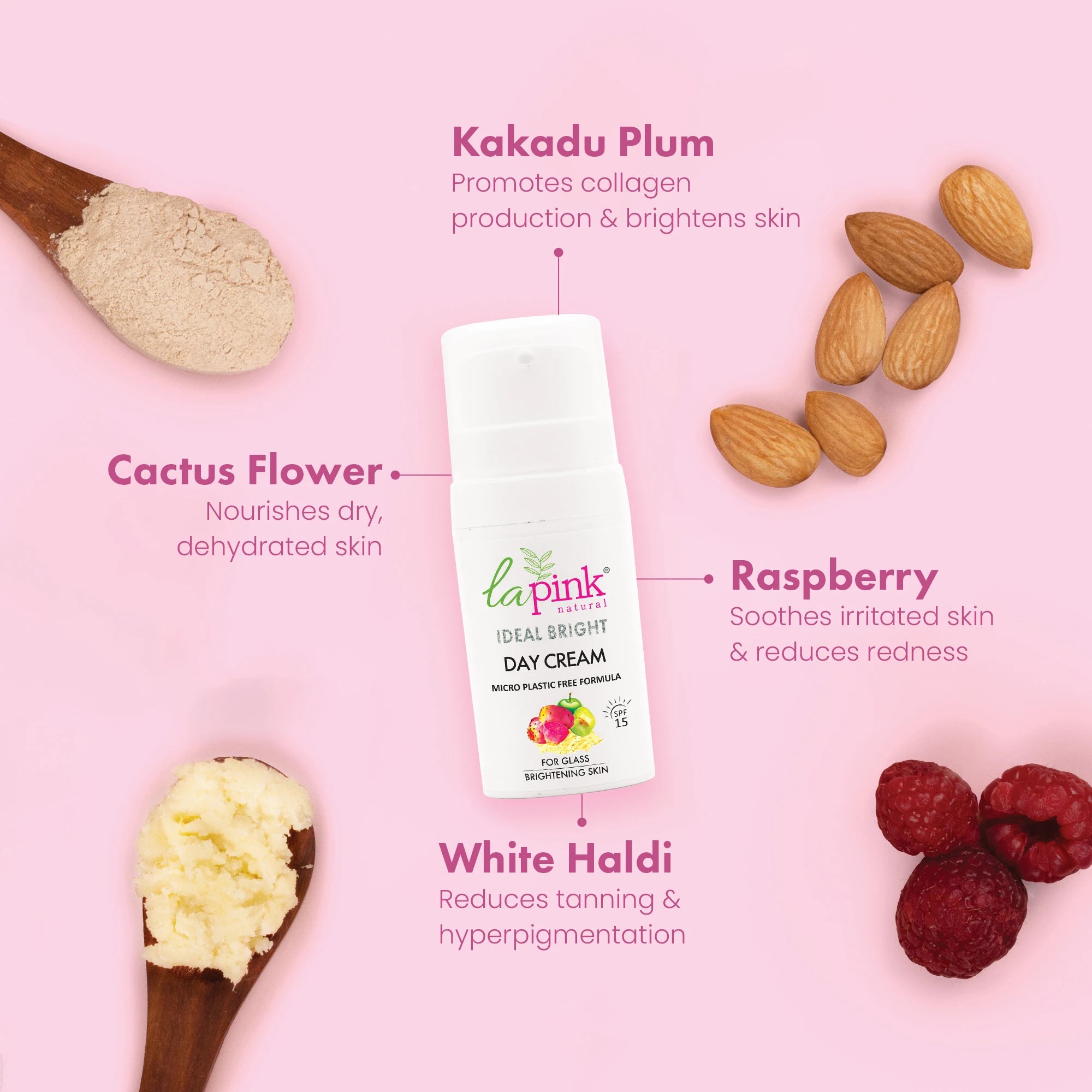 Ideal Bright Day Cream With White Haldi & Kakadu Plum for Brightened Glass Skin