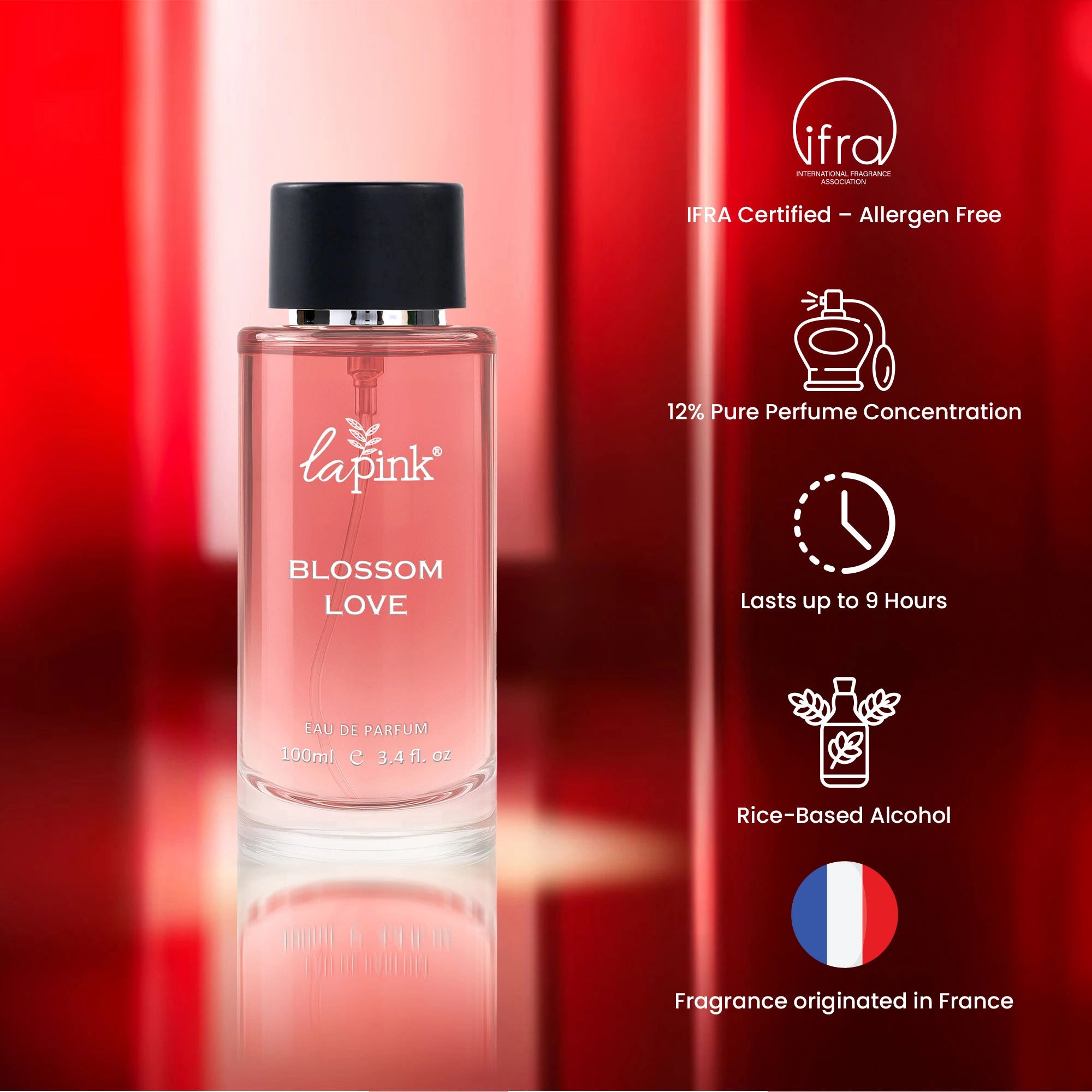 La Pink Blossom Love French Luxury Perfume 100 ML