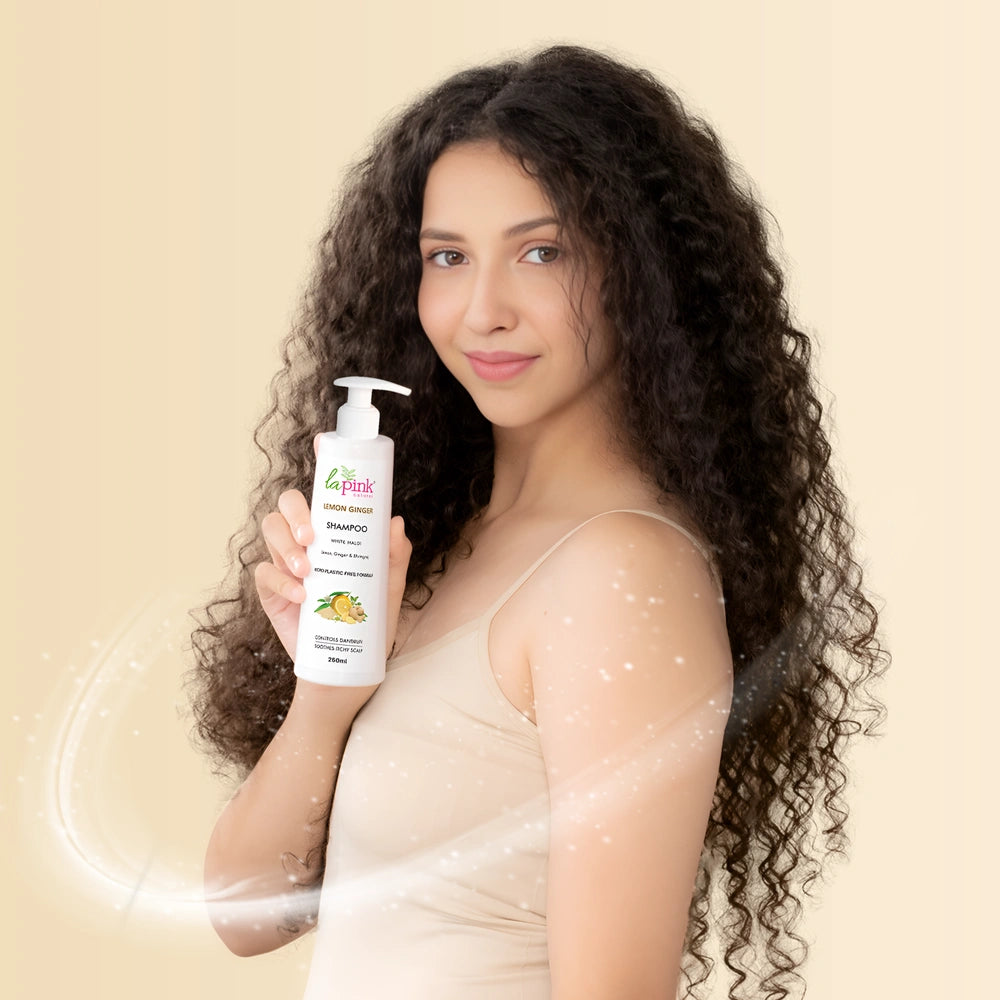 Lemon & Ginger Anti-Dandruff Shampoo  100% Nourishment & Scalp Care
