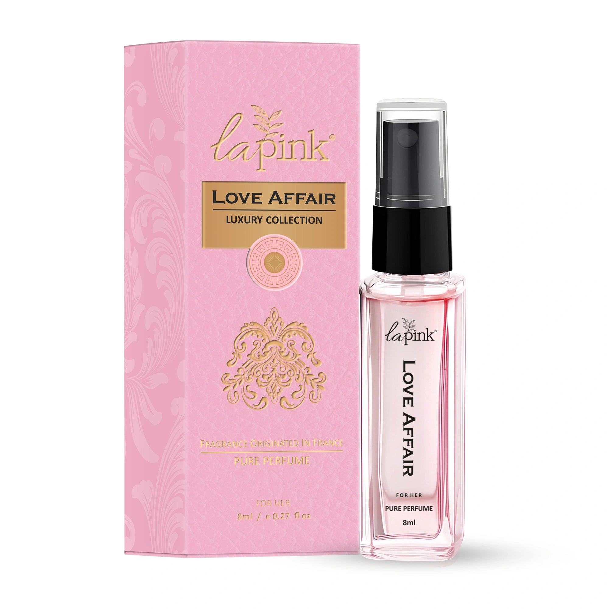 Perfume bottle and packaging of &