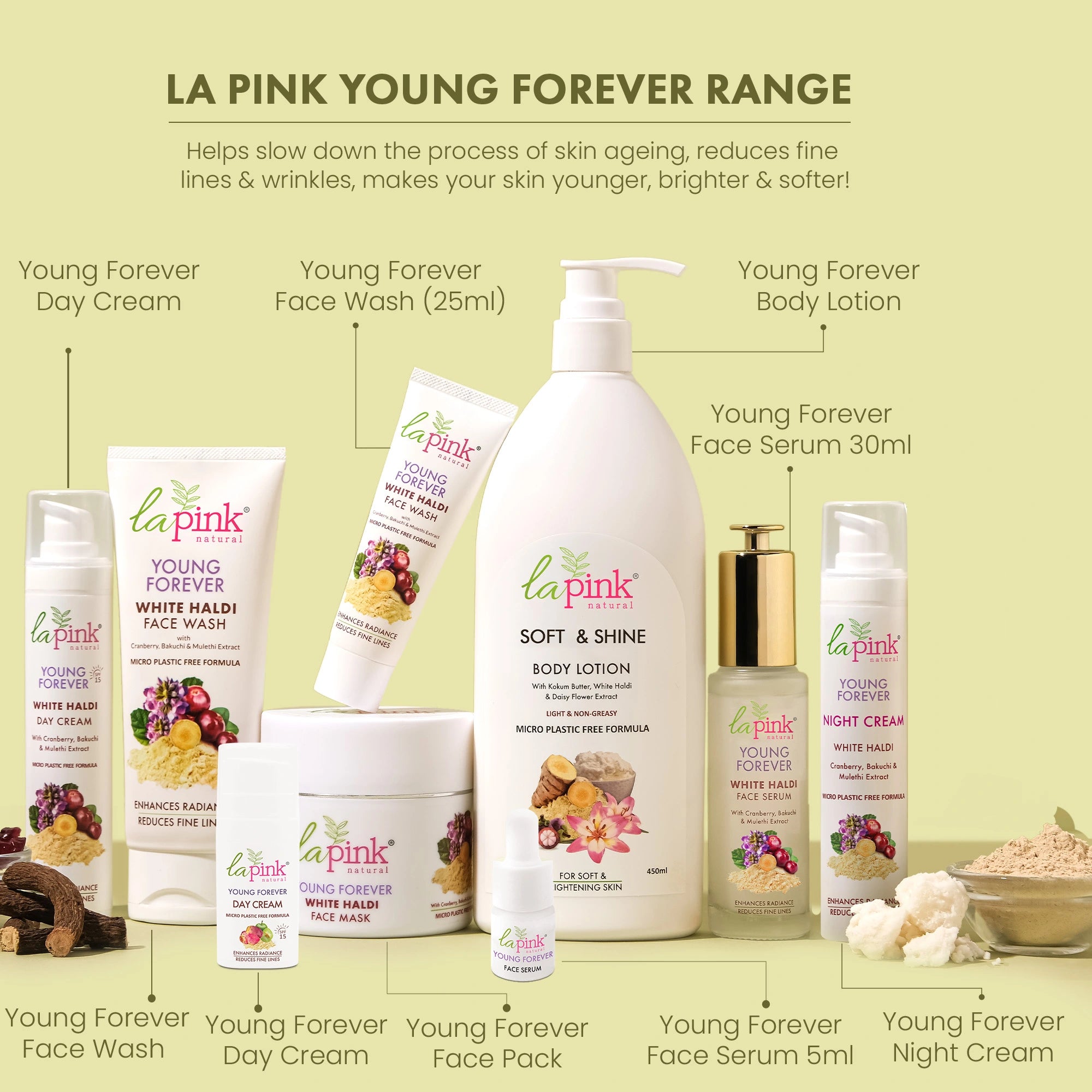 Young Forever Day Cream With White Haldi & Cranberry To Enhance Radiance & Reduce Fine Lines