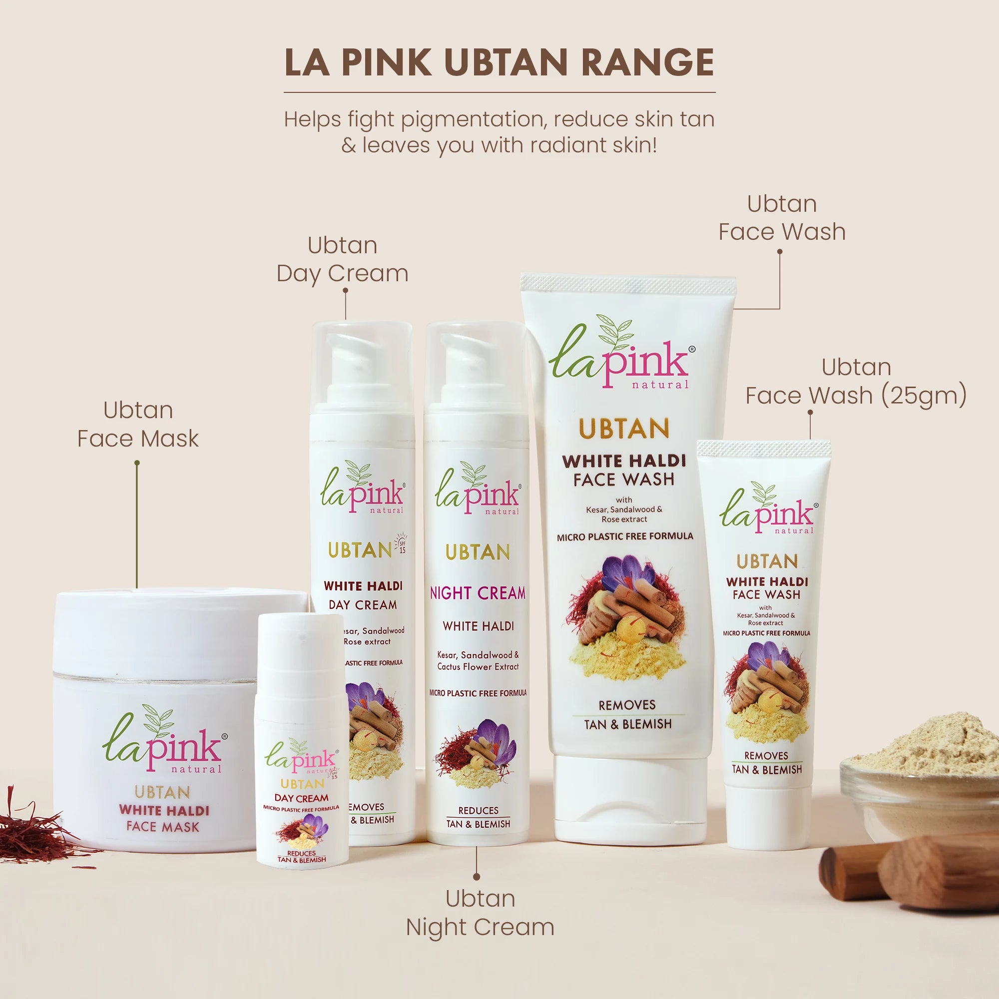 Ubtan White Haldi Day Cream With Saffron for Tan Removal