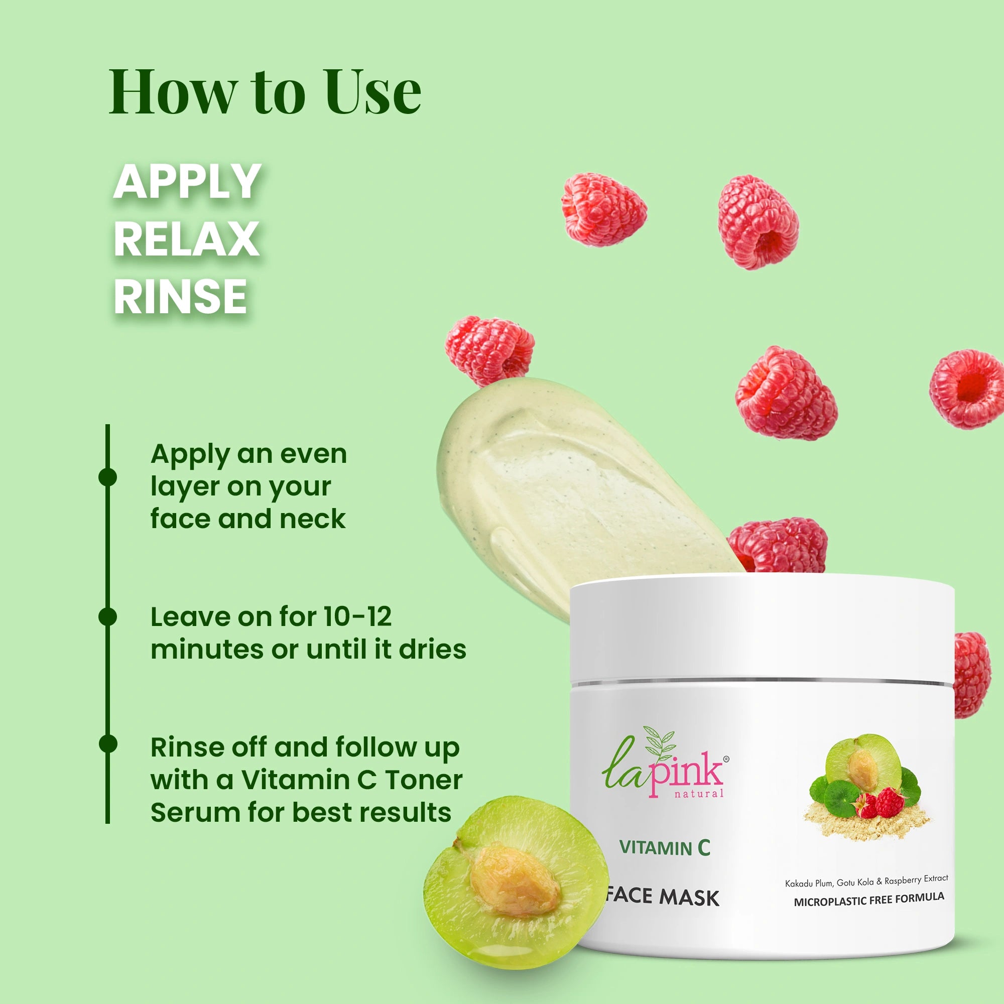 Vitamin C Face Mask with White Haldi for Glowing and Radiant Skin
