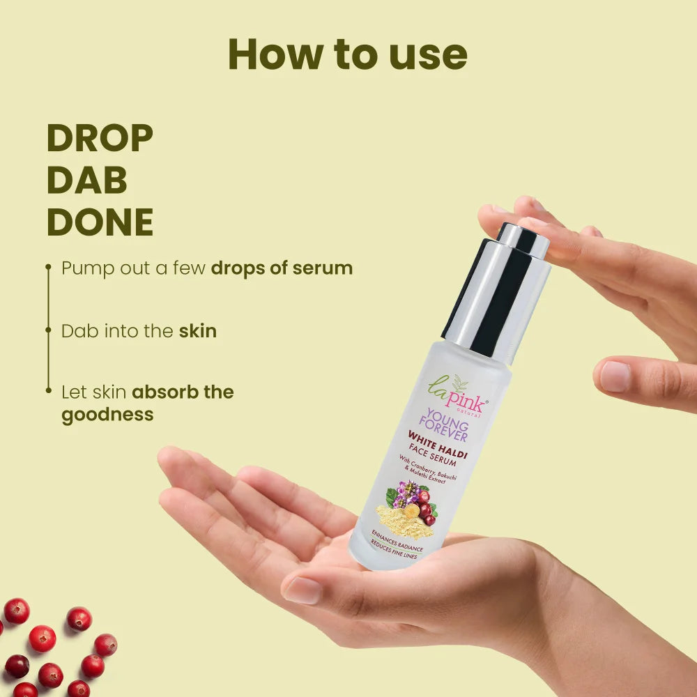 Young Forever Face Serum With White Haldi To Enhance Radiance & Reduce Fine Lines