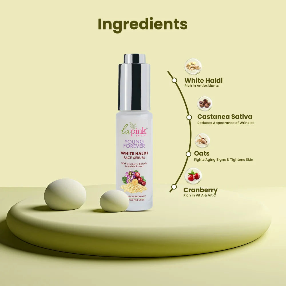 Young Forever Face Serum With White Haldi To Enhance Radiance & Reduce Fine Lines