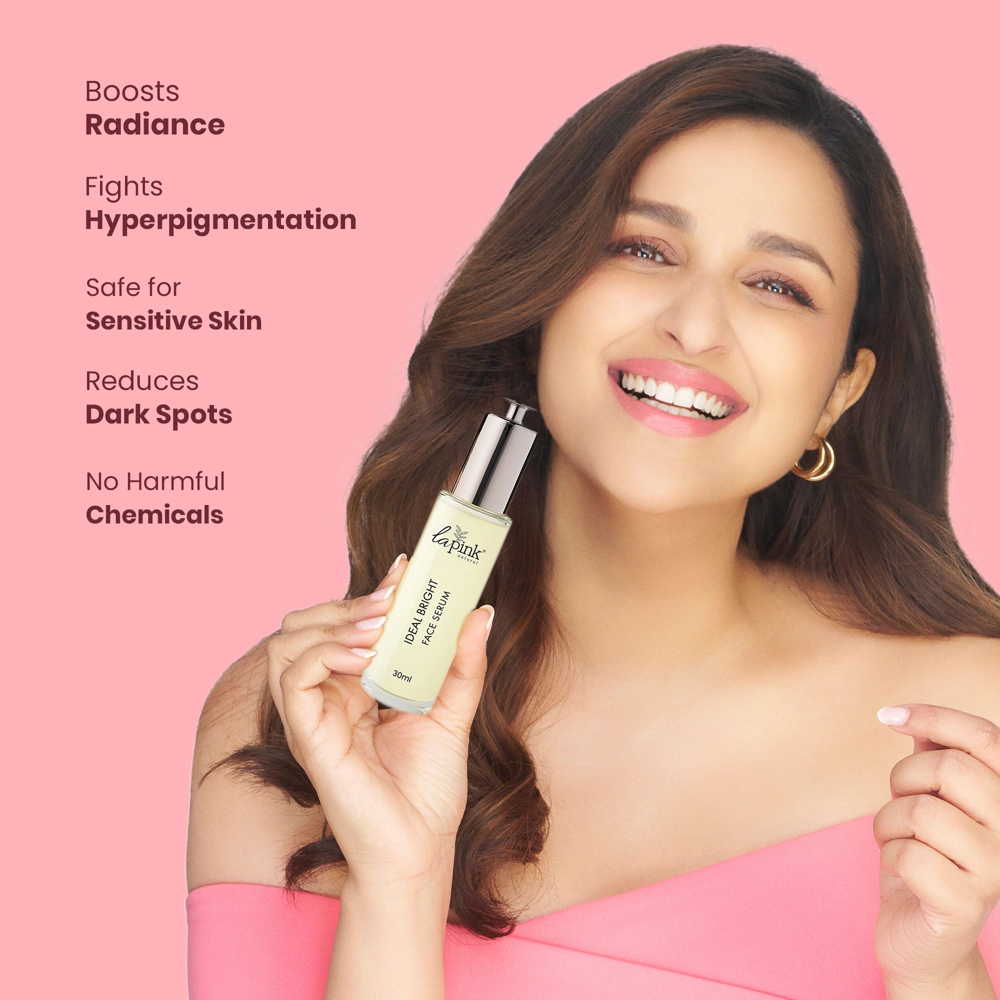 Ideal Bright Face Serum with White Haldi & Sea Lettuce flakes for Brightened Glass Skin