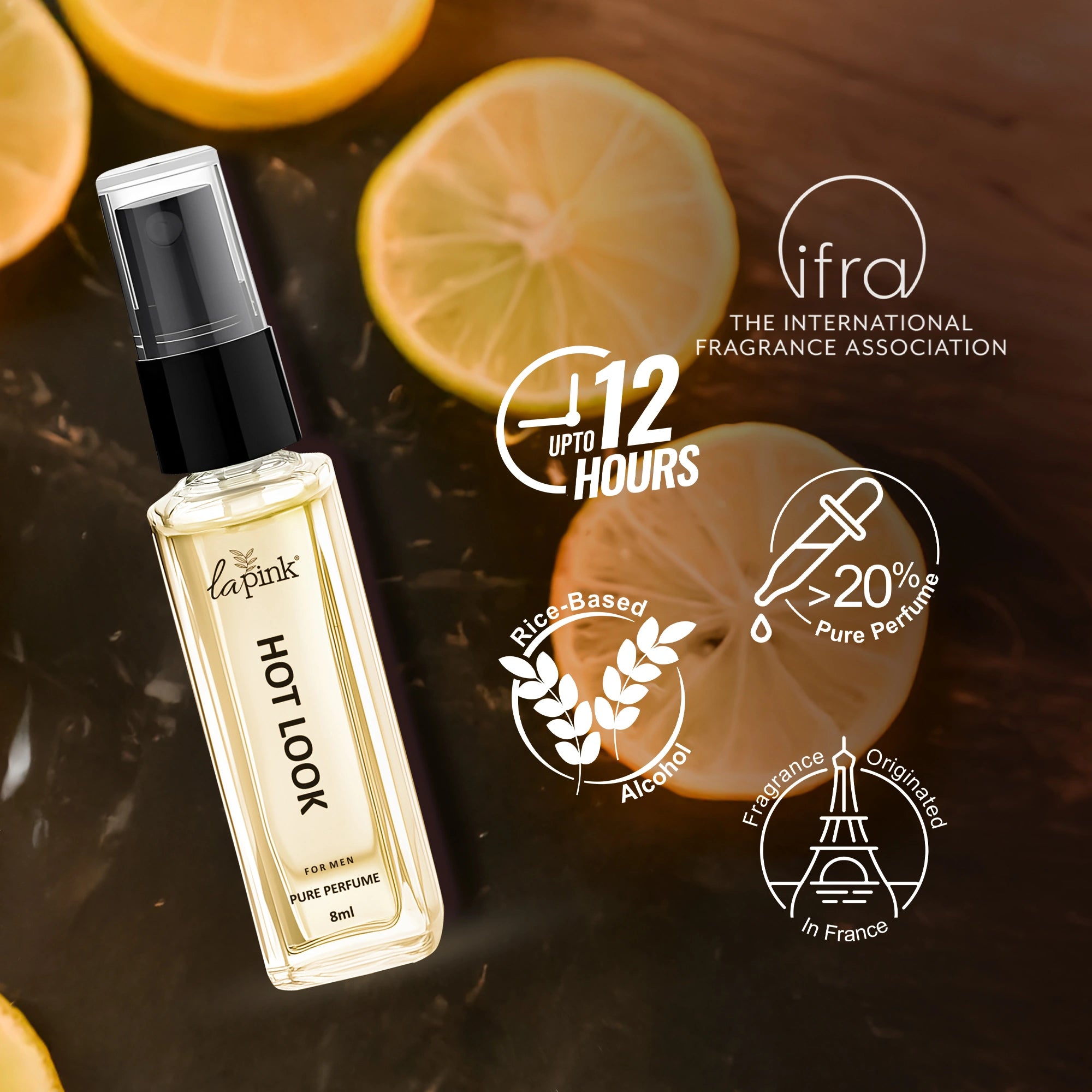 Hot Look French Luxury Pure Perfume for Men - 8ml