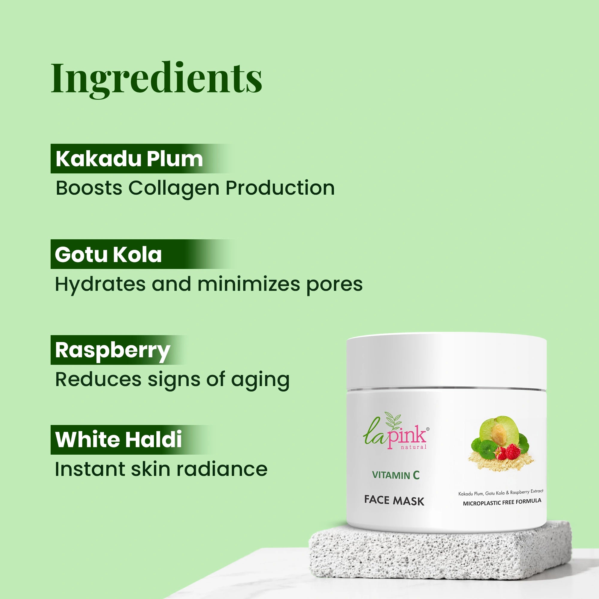 Vitamin C Face Mask with White Haldi for Glowing and Radiant Skin