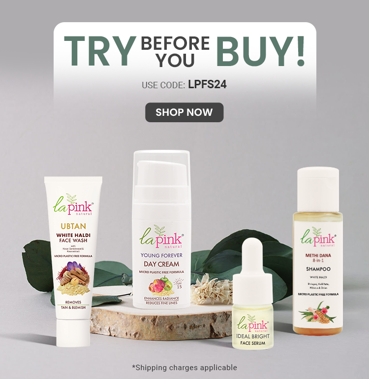 La Pink Get Free Sample - 100% Microplastic Free Formulations.