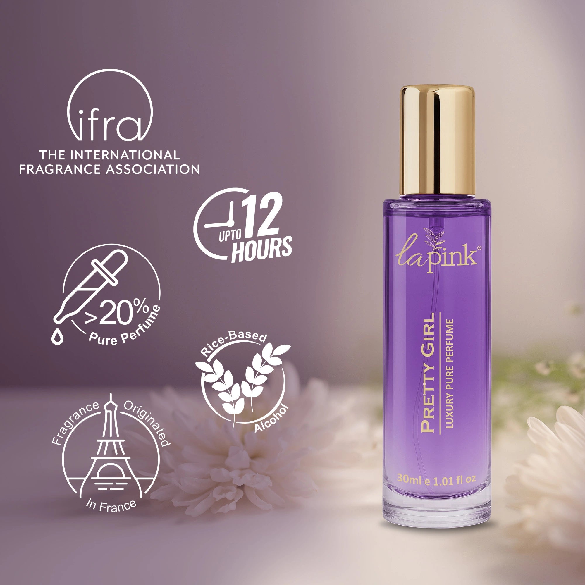 Pretty Girl French Luxury Pure Perfume for Women - 30ml