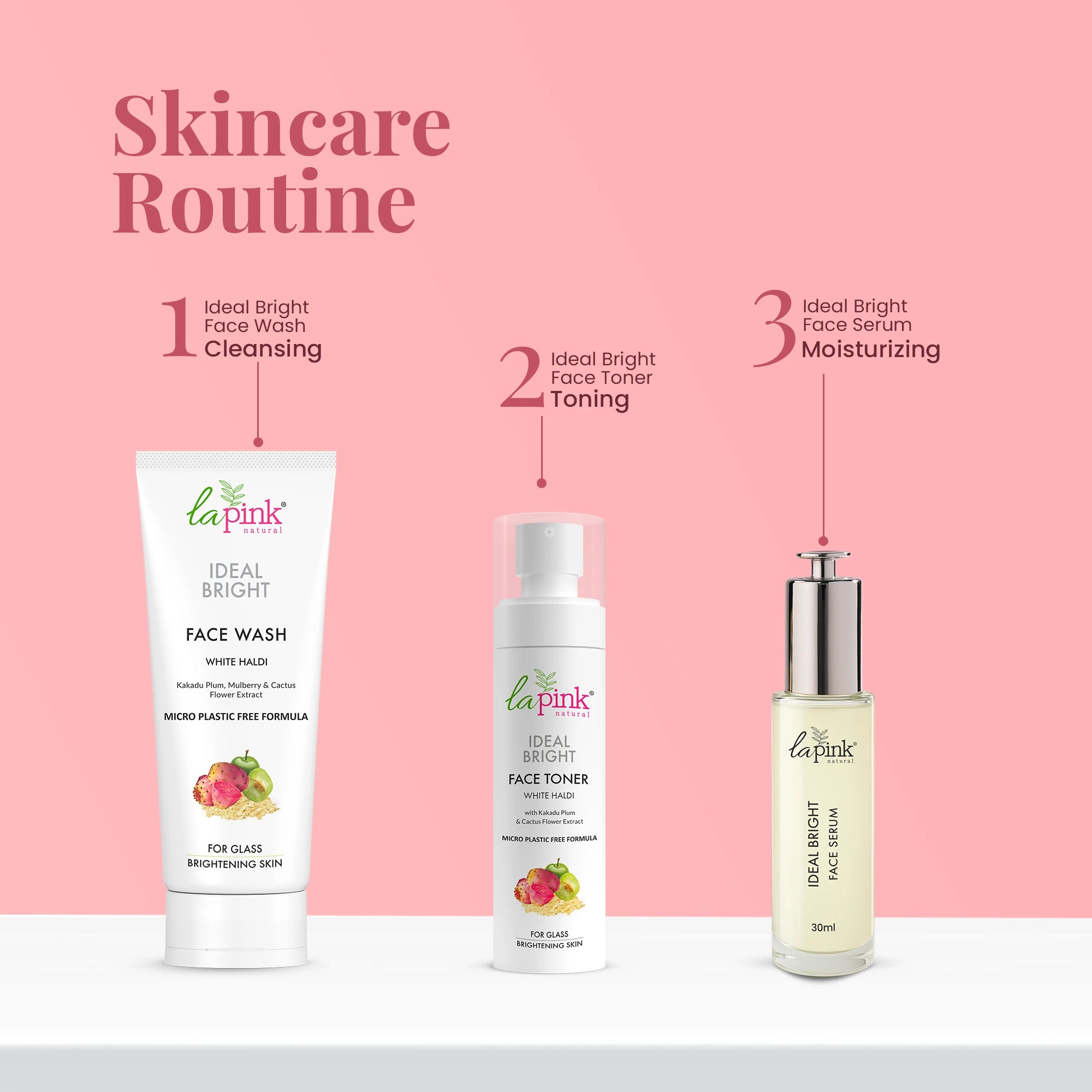 Ideal Bright Face Serum with White Haldi & Sea Lettuce flakes for Brightened Glass Skin