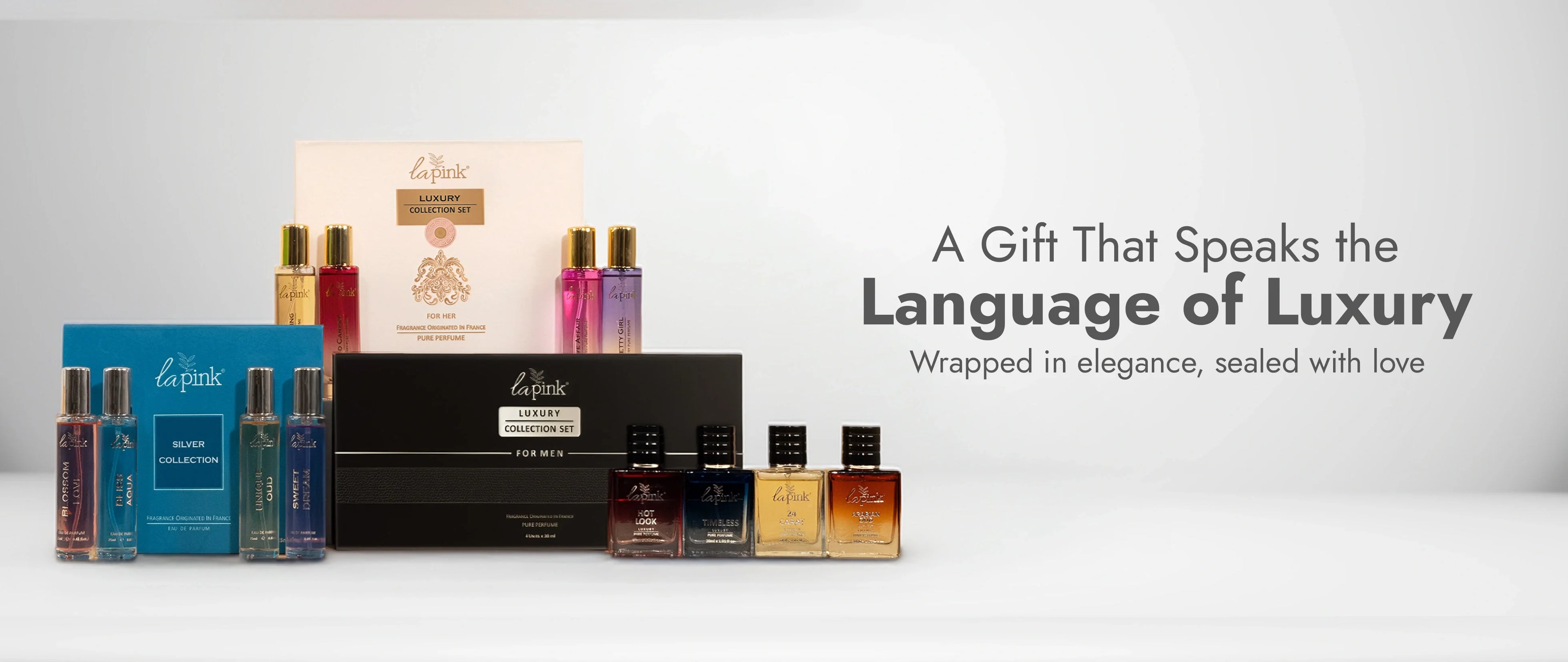 La Pink Gift Boxes - 100% Microplastic Free Formulations