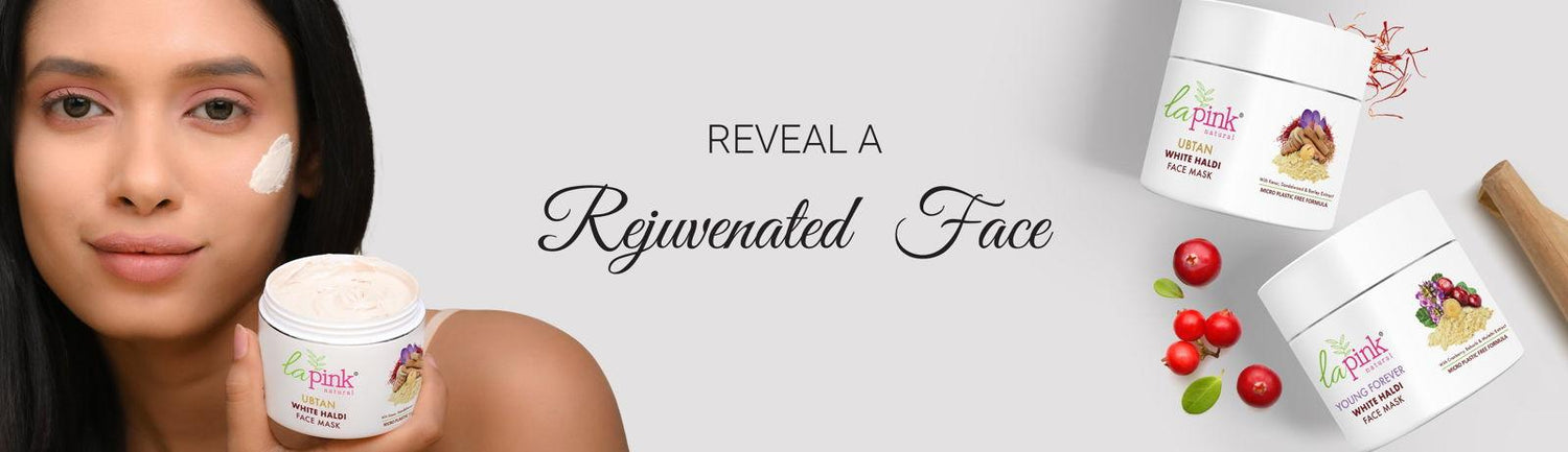 Buy White Haldi Face Mask for Radiant &amp; Bright Skin - La Pink - La Pink