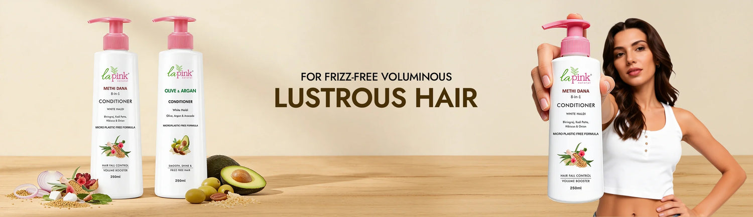 Best Conditioner for Hair 100% Mircoplastic Free Formulation - La Pink