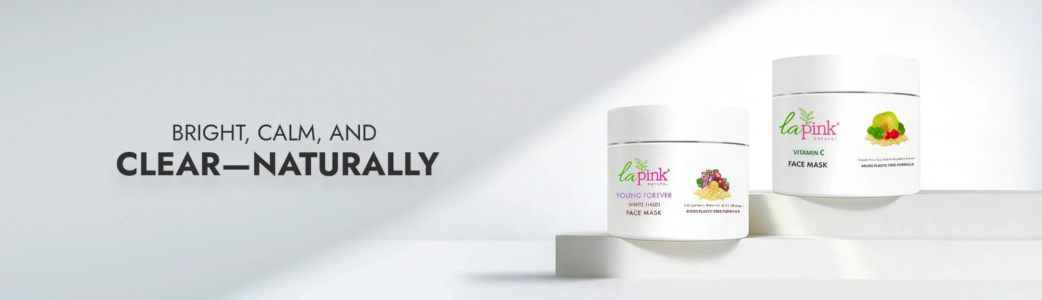 Two jars of a skincare product with a white background and text &