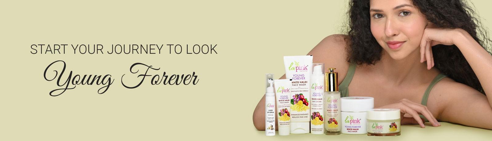 La Pink Young Forever Face Skin Care Collection - 100% Microplastic Free Products - La Pink