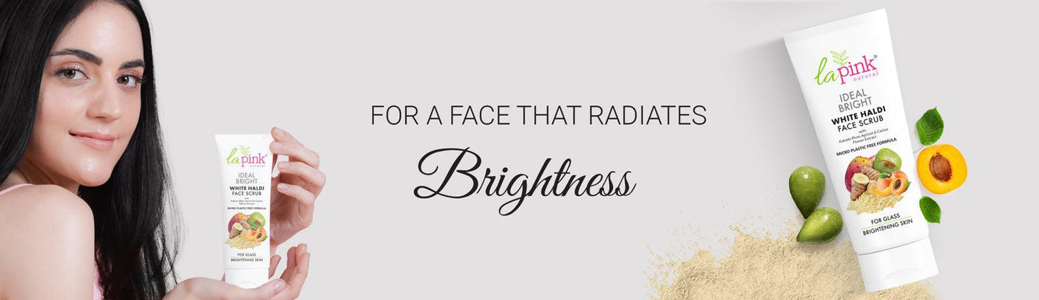 Best White Haldi Face Scrub for all Skin types | La Pink - La Pink
