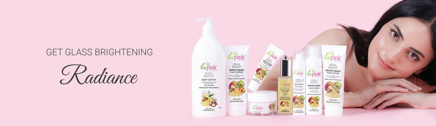 La Pink all Ideal Bright Collections - 100% Microplastic free Formulations - La Pink