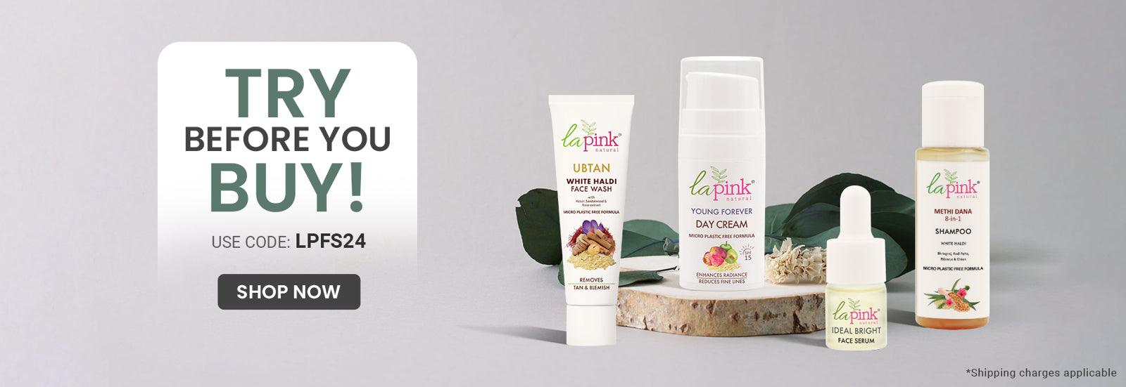 La Pink Get Free Sample - 100% Microplastic Free Formulations. - La Pink