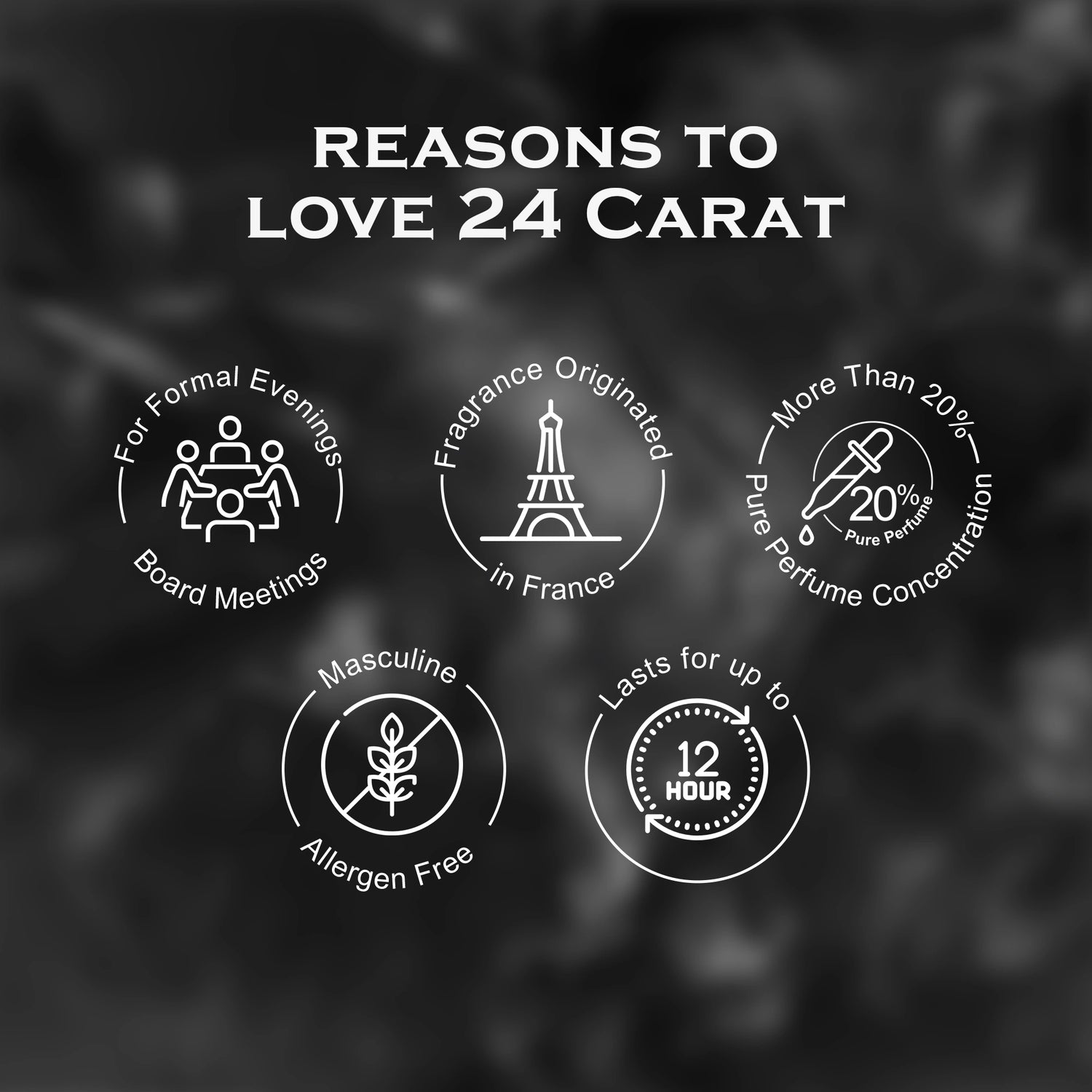 24 Carat French Luxury Pure Perfume for Men - 8ml