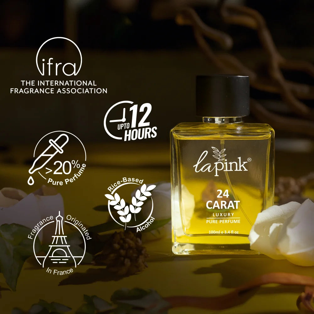 24 Carat French Luxury Pure Perfume for Men - 100 ml
