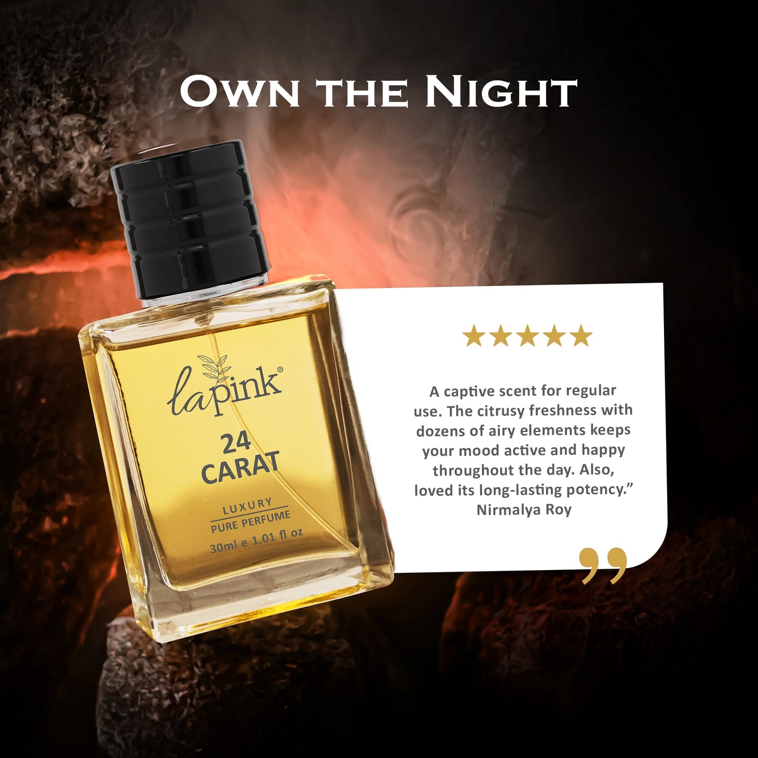 24 Carat French Luxury Pure Perfume for Men - 30ml