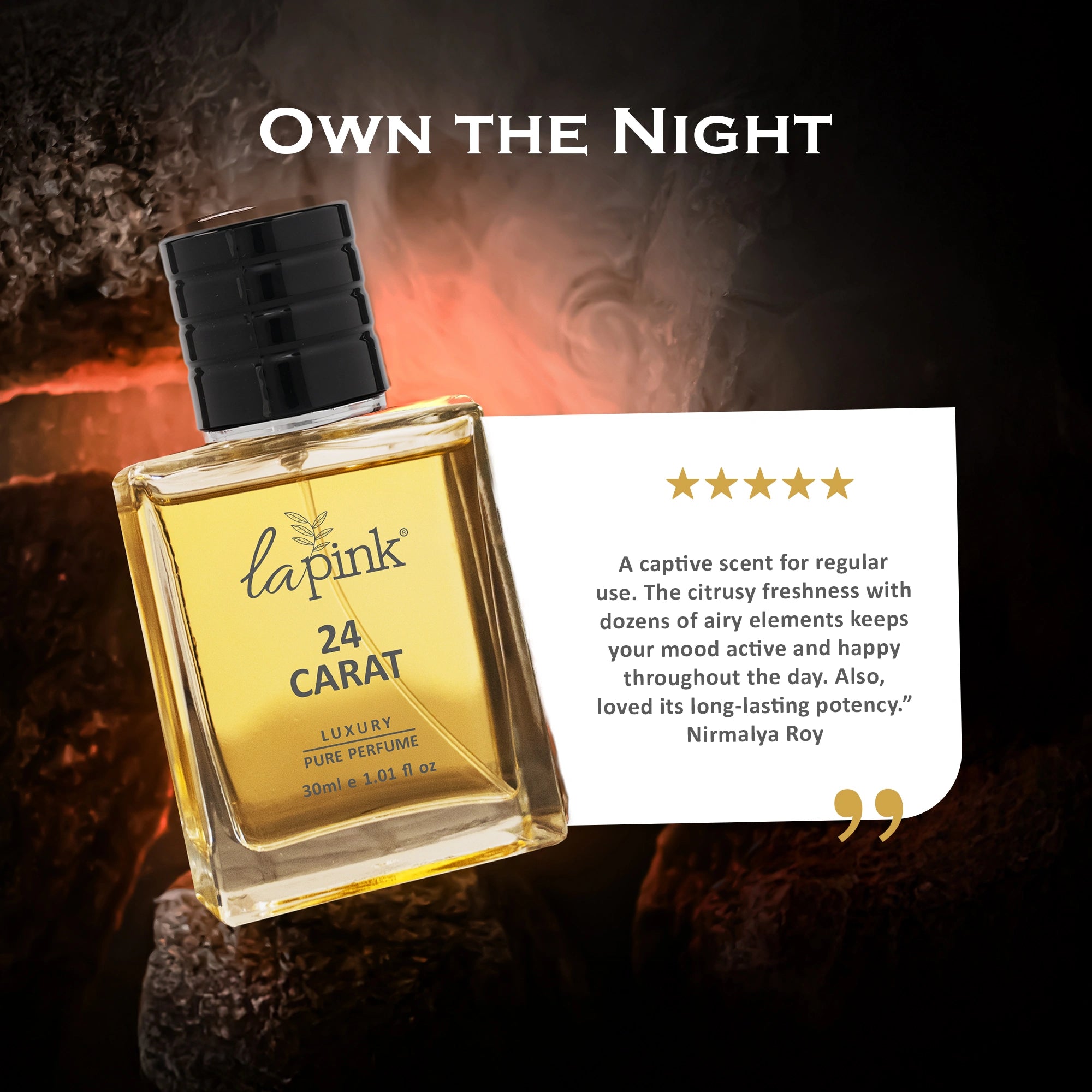 24 Carat French Luxury Pure Perfume for Men - 30ml