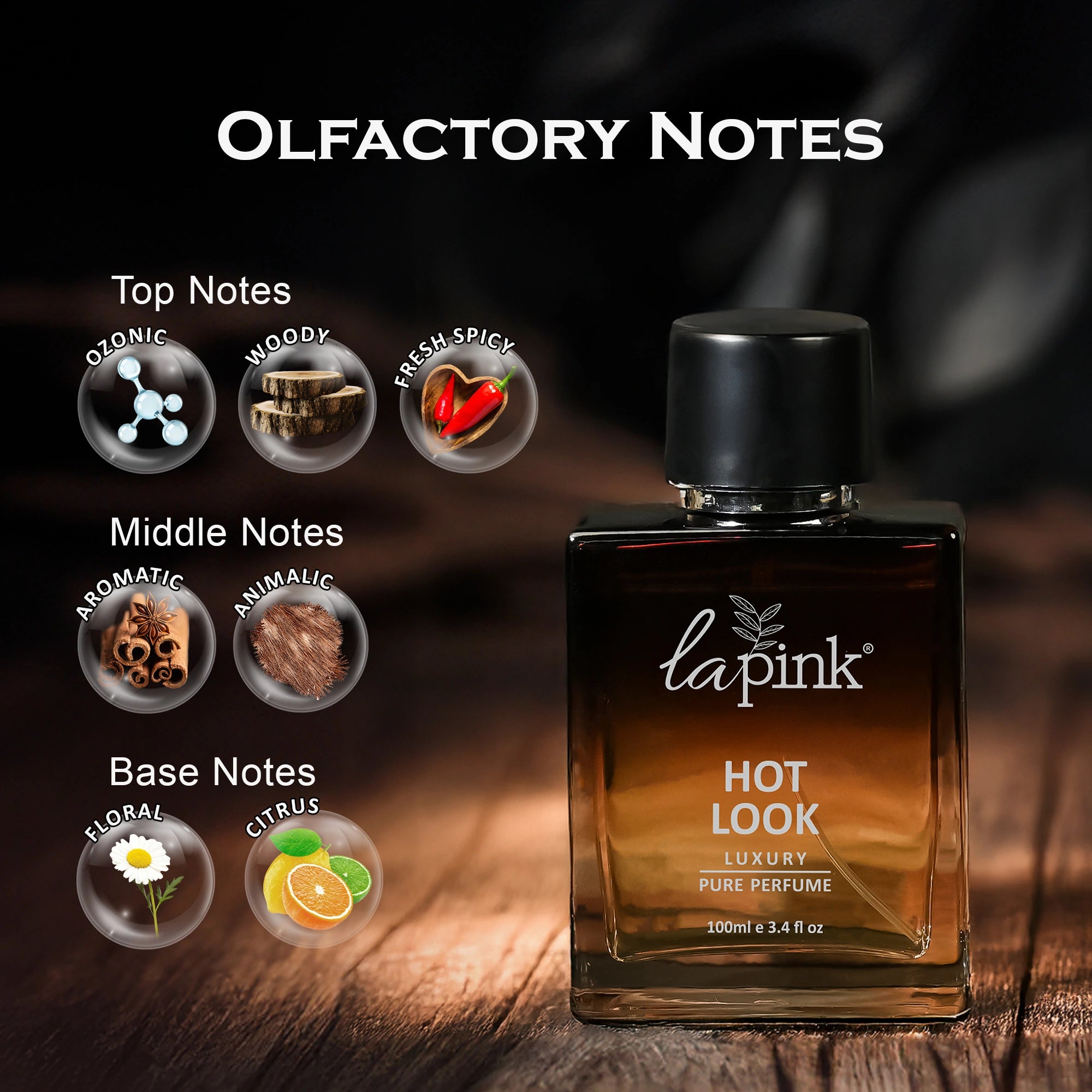 Hot Look French Luxury Pure Perfume for Men - 100ml