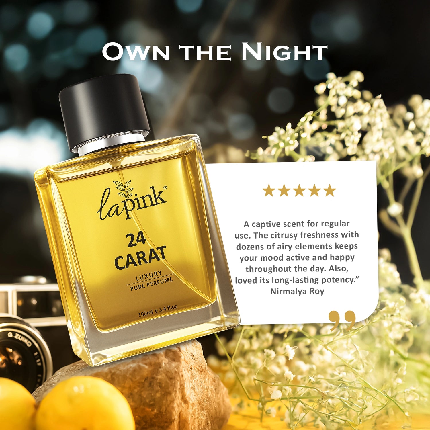 24 Carat French Luxury Pure Perfume for Men