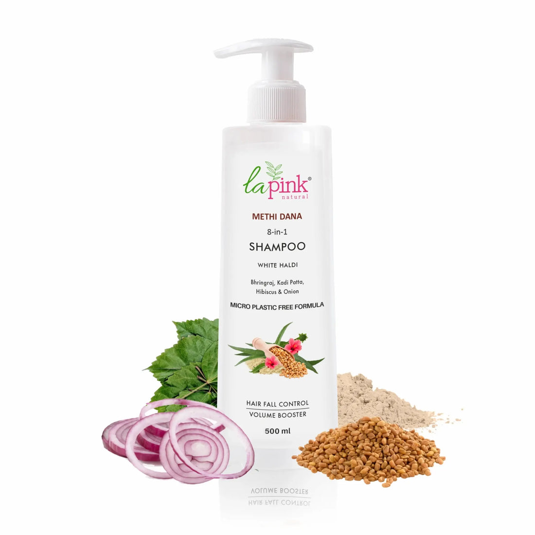 Control Hairfall &amp; Boost Volume with Methi Dana 8-in-1 Shampoo 500 ML